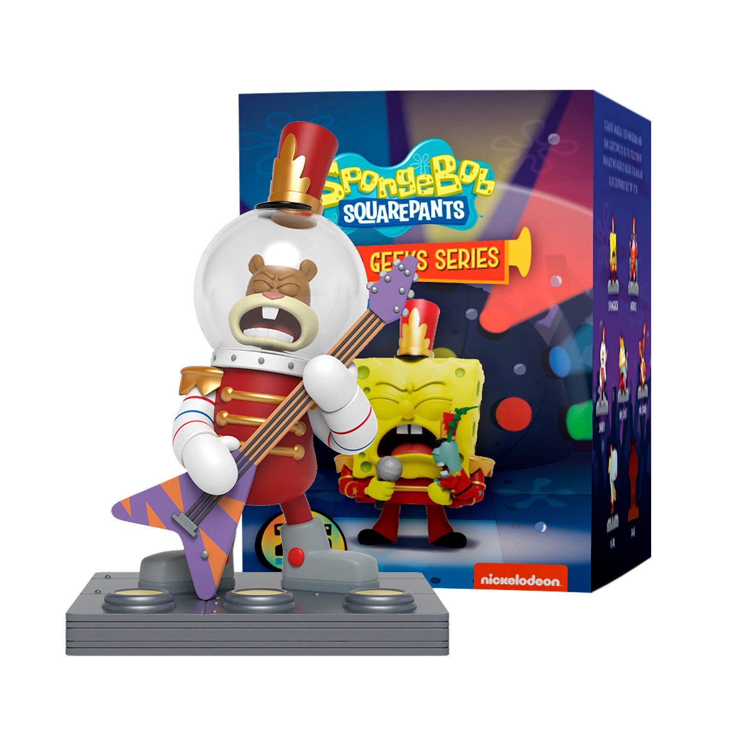 Sponge Bob Sammelfigur Mighty Jaxx - Spongebob Squarepants Band Geeks, Eine Packung – enthält eine zufällige Figur