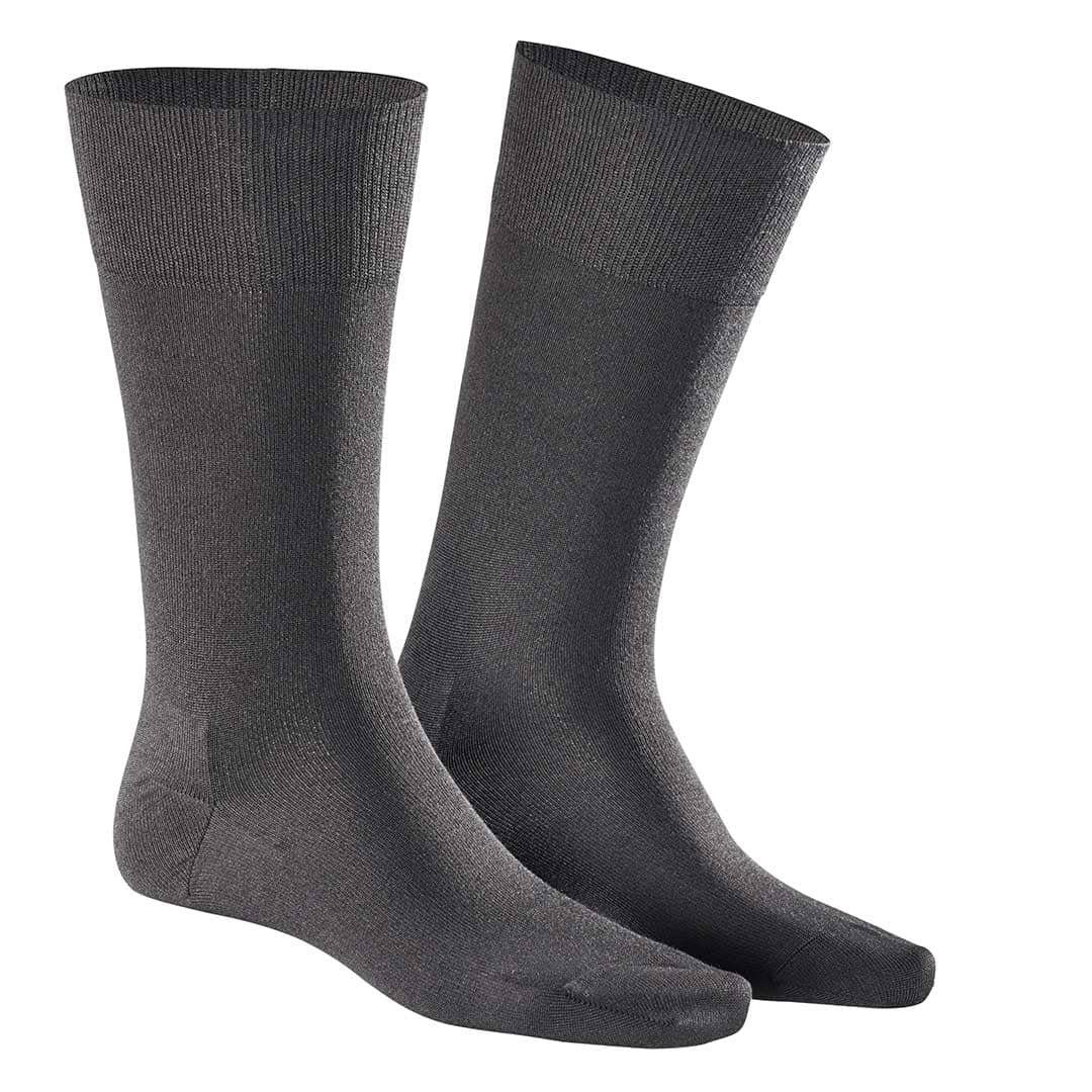 Herren Lebensdauer mit Anthrazit langer hoher Socken KUNERT Basicsocken LONGLIFE Farbbrillanz (1-Paar) 0580 und