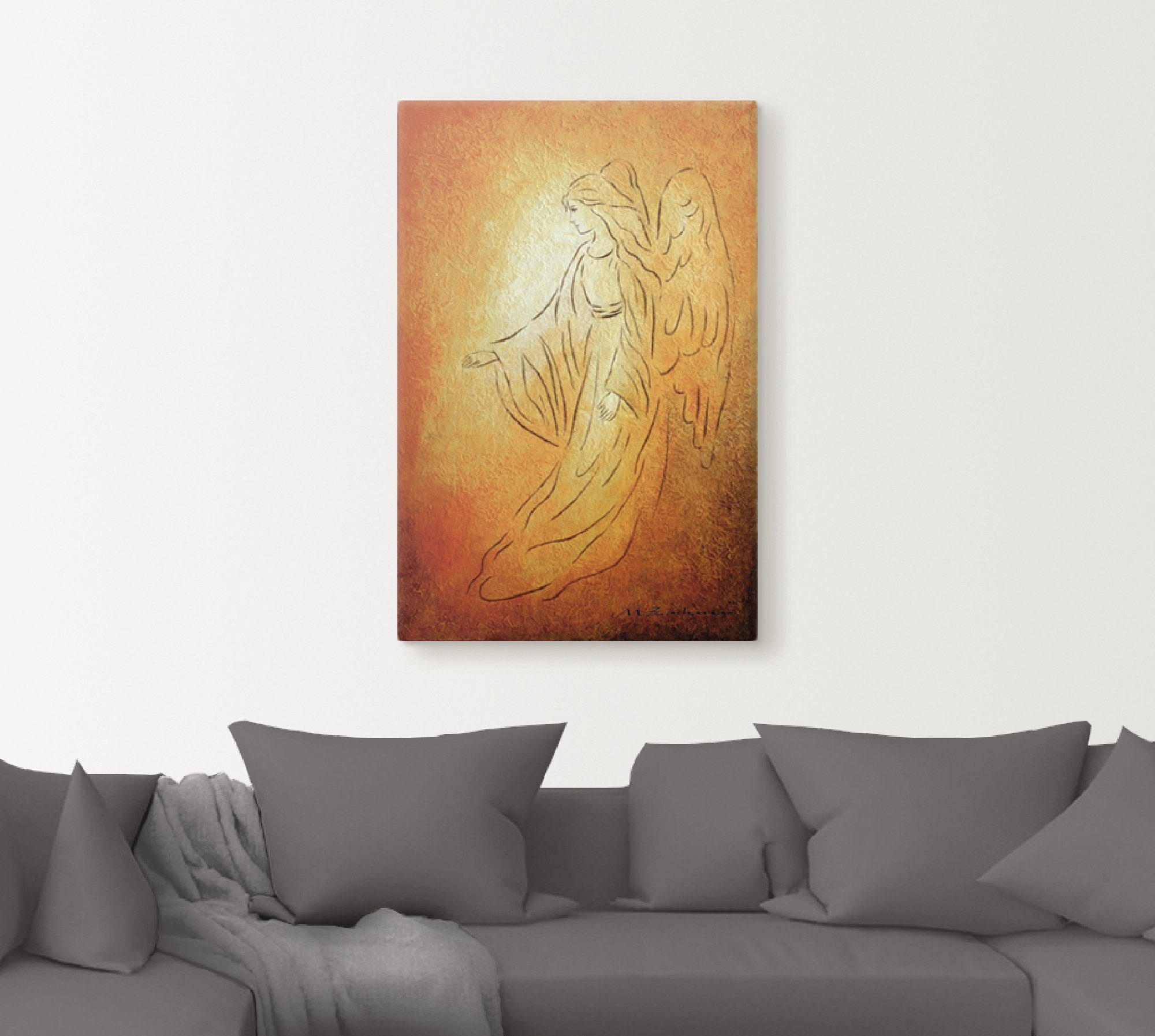 Artland Wandbild Engel der Heilung - Engelkunst, Religion (1 St), als Leinwandbild, Poster in verschied. Größen