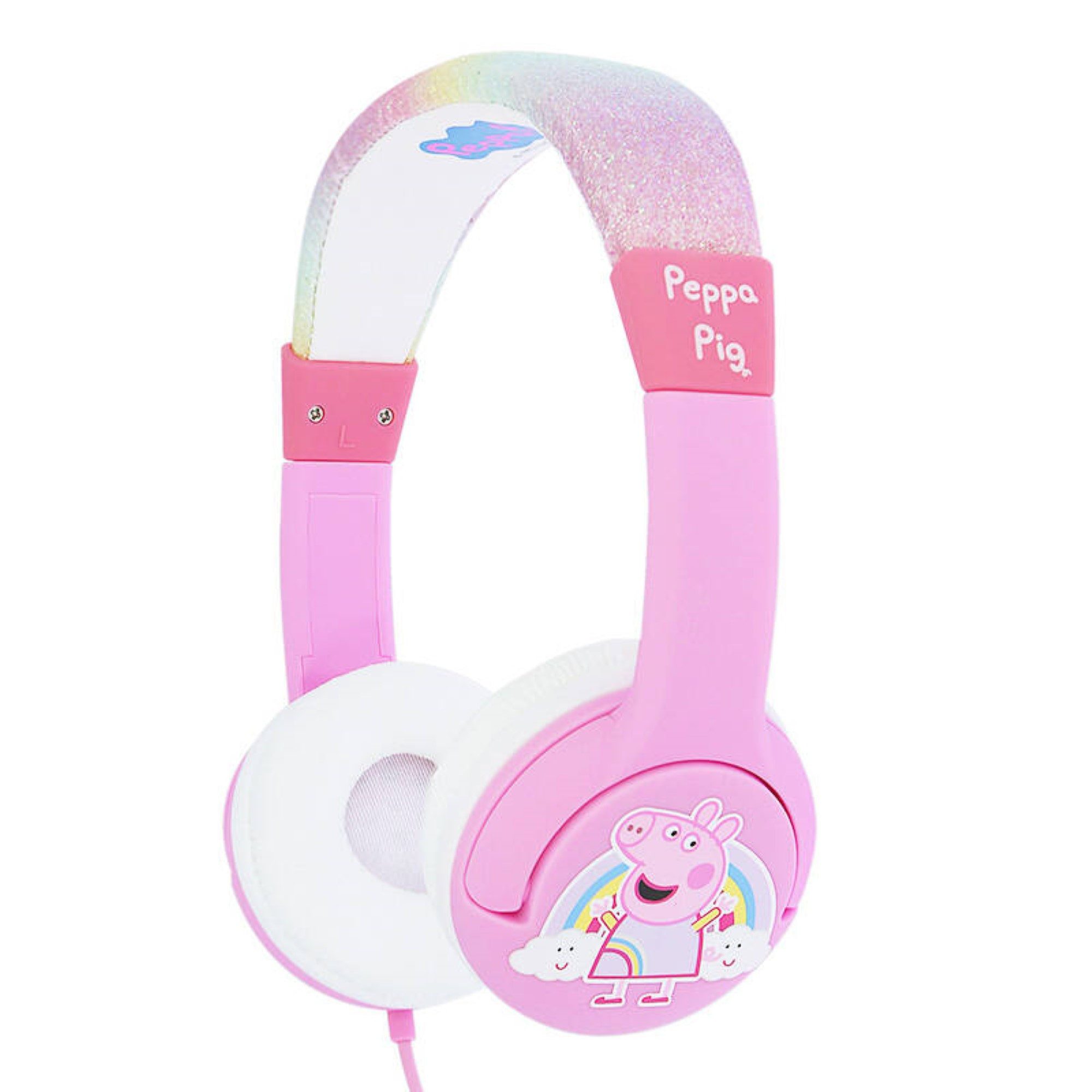 OTL Kabelgebundene Kopfhörer für Kinder Pig Peppa Glitzer pink Kinder-Kopfhörer