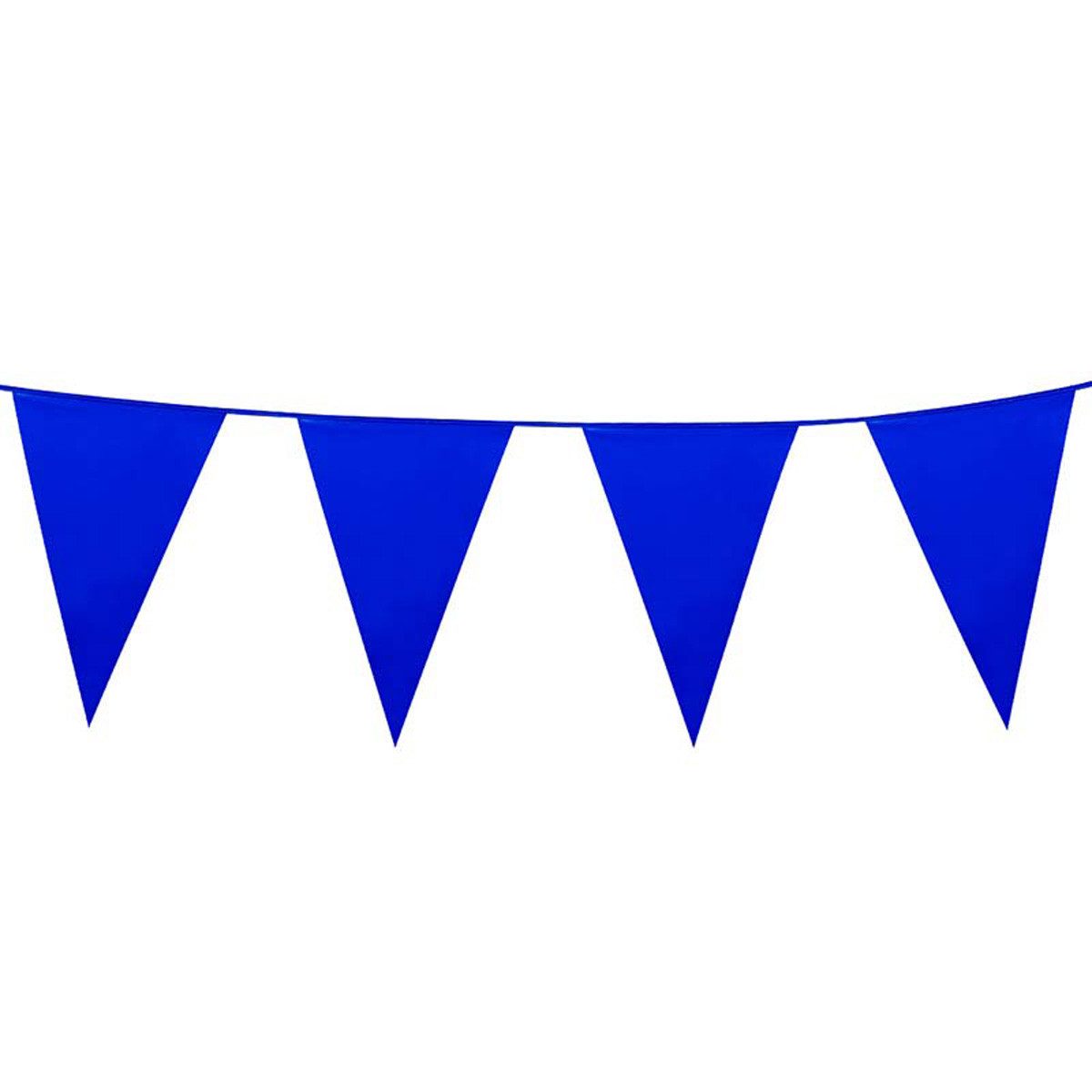 Boland Girlande Wimpelkette PE 20x30cm L: 10m, Blau