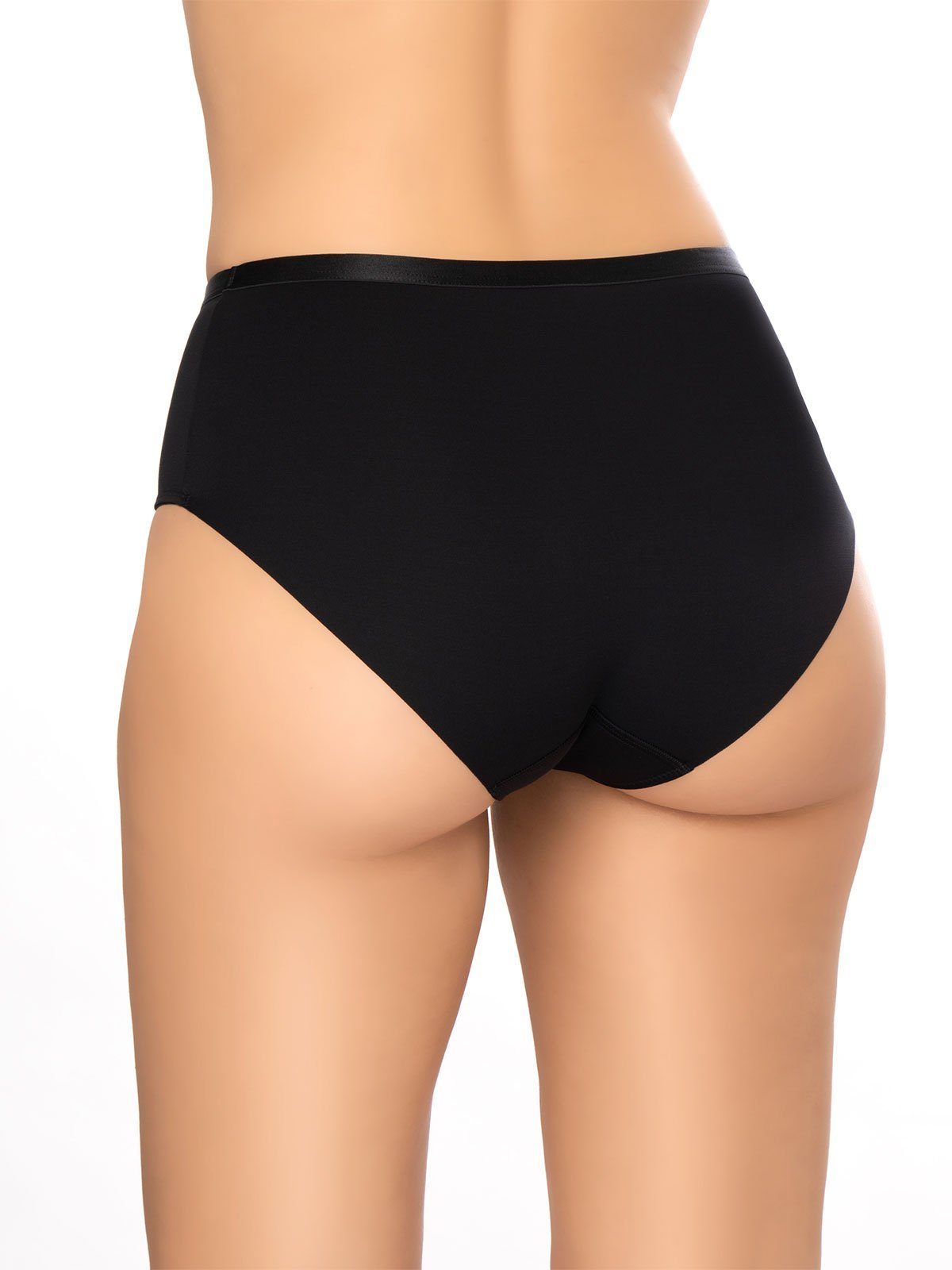 1-St) Beyond - Felina Damen Basic Schwarz Taillenslip (Stück, Taillenslip