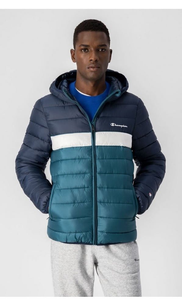 Champion Funktionsjacke Steppjacke - Stripe mit Kapuze (100% Polyester) - d günstig online kaufen