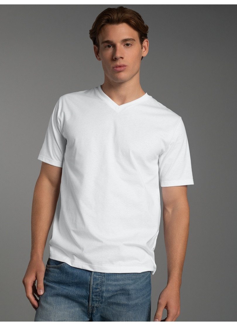 Trigema T-Shirt TRIGEMA V-Shirt DELUXE Baumwolle (1-tlg)