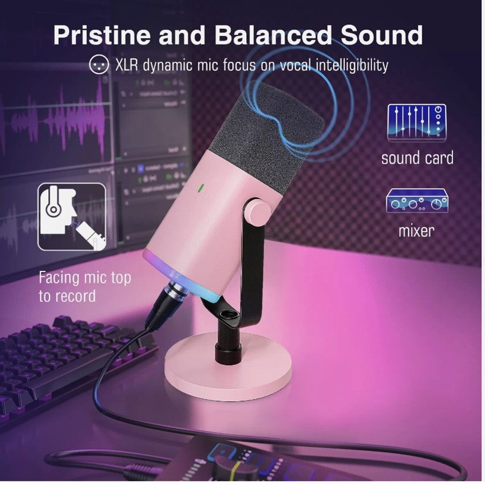 FIFINE Mikrofon Streaming Mikrofon für Podcast