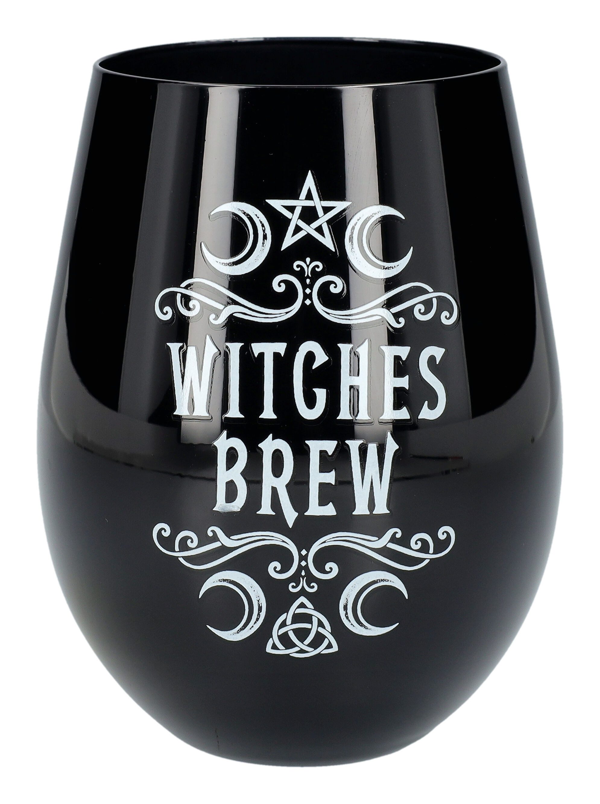 Figuren Shop GmbH Becher Weinbecher Hexen - Witches Brew - Alchemy England - Weinglas Pentragra, Glas