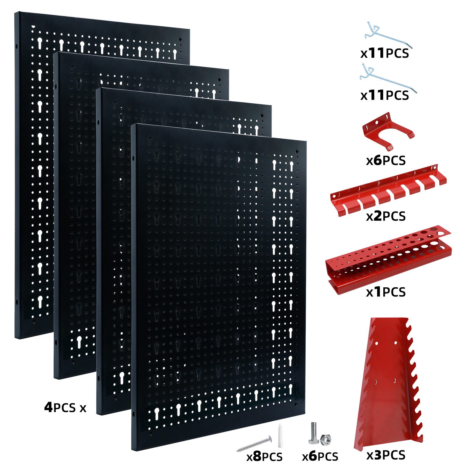 CCLIFE Lochwand Werkzeugwand Lochwand Metall Werkzeuglochwand Dreiteilig, 4 günstig online kaufen