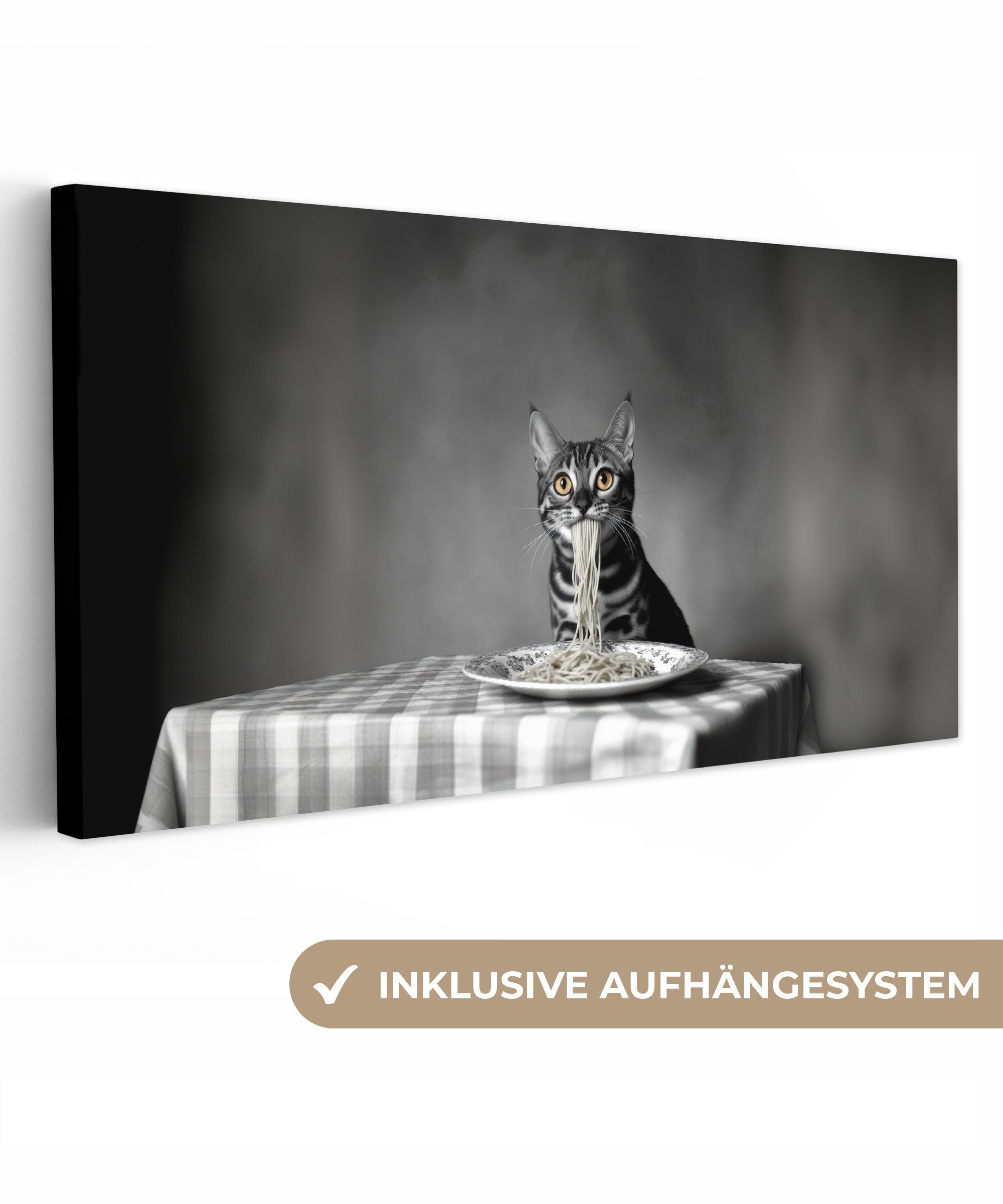 OneMillionCanvasses® Leinwandbild Panorama Bengalisch - Katze günstig online kaufen