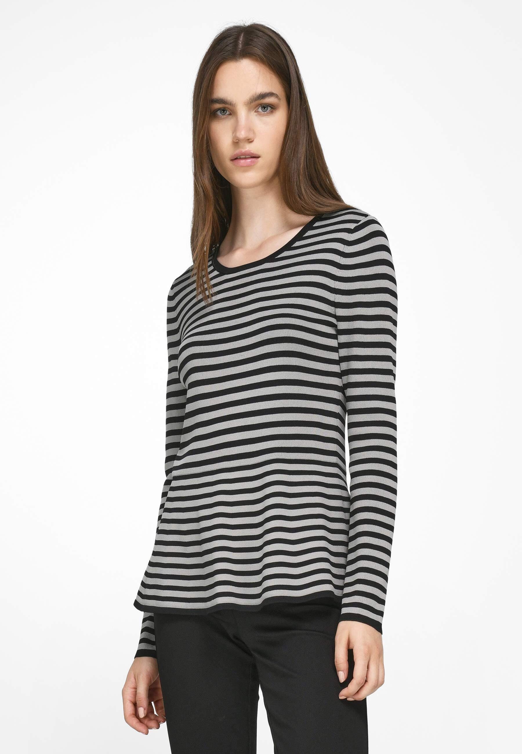 Uta Raasch Strickpullover viscose . GRAY/BLACK