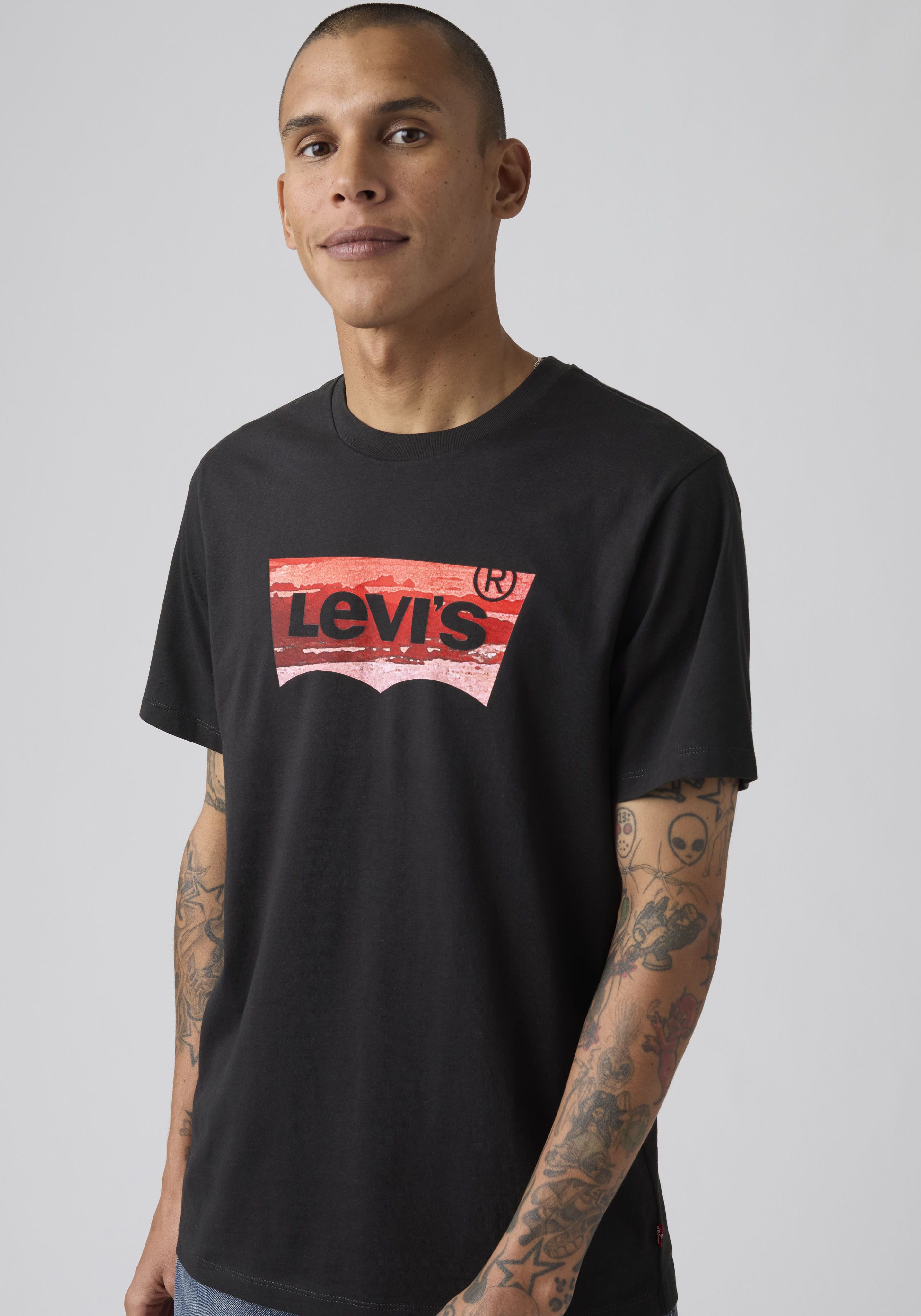Levi's® T-Shirt Batwing Logo Tee mit Logo-Front-Print günstig online kaufen