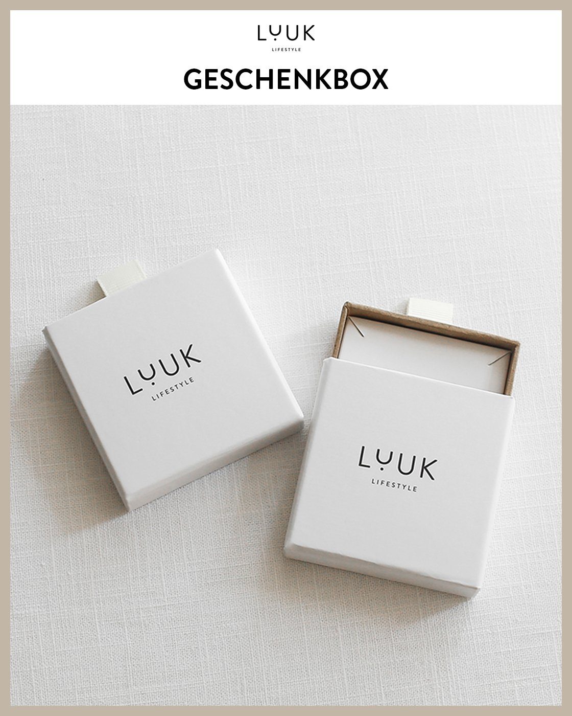 Roségold toller Kreis, mit LUUK Armband LIFESTYLE Schmuckbox