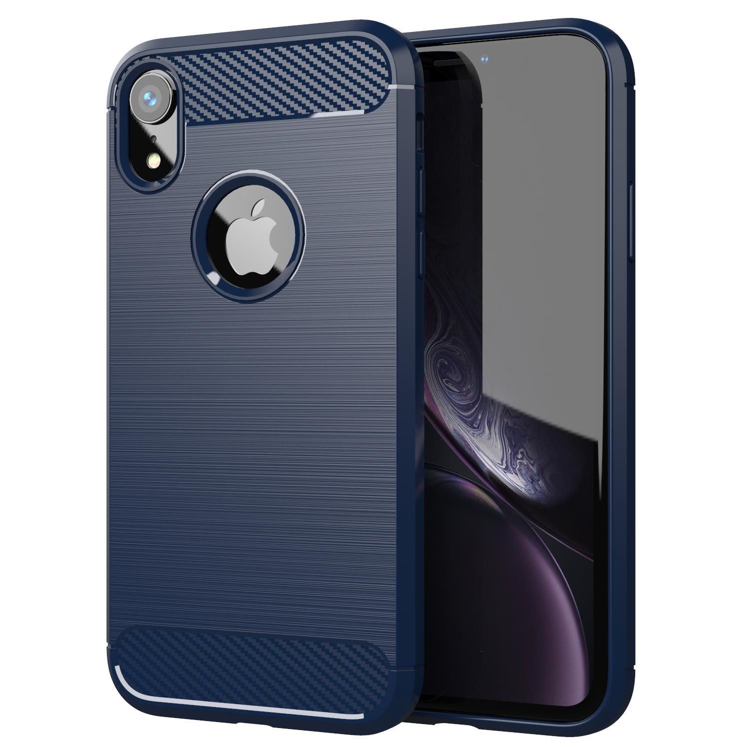 Cadorabo Handyhülle für iPhone XR Hülle Apple iPhone XR, Flexible Ultra Slim TPU Silikon Handy Schutzhülle Back Cover Bumper