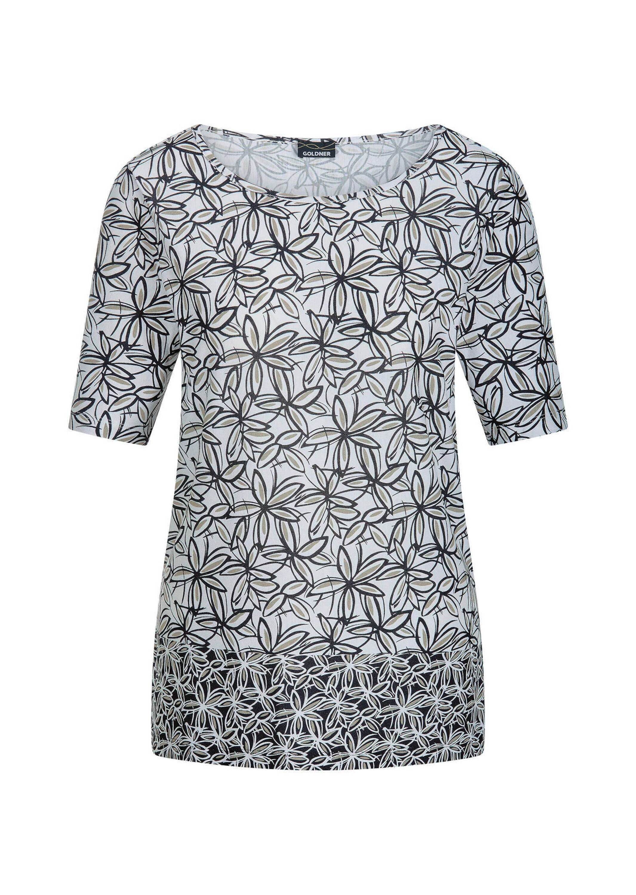 T-Shirt Cityshirt mit Blüten-Muster