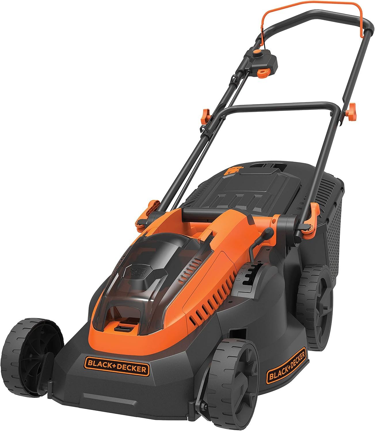 Black + Decker Akkurasenmäher Akku-Rasenmäher CLM3825L2 (36V, 2.5Ah, 38 cm Schnittbreite)