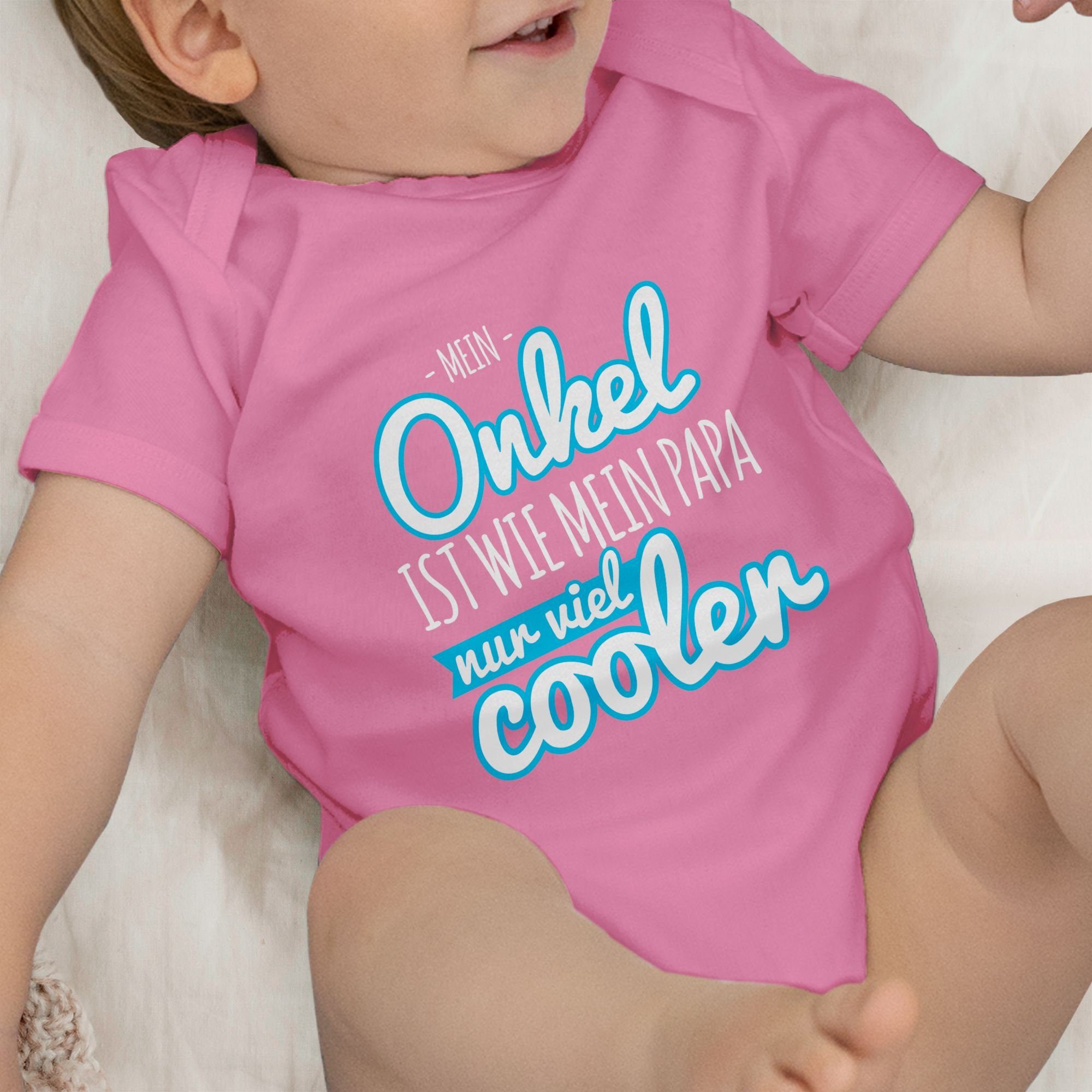 Sprüche wie blau Baby Papa Mein Onkel cooler Shirtracer Pink mein ist nur 2 Shirtbody viel