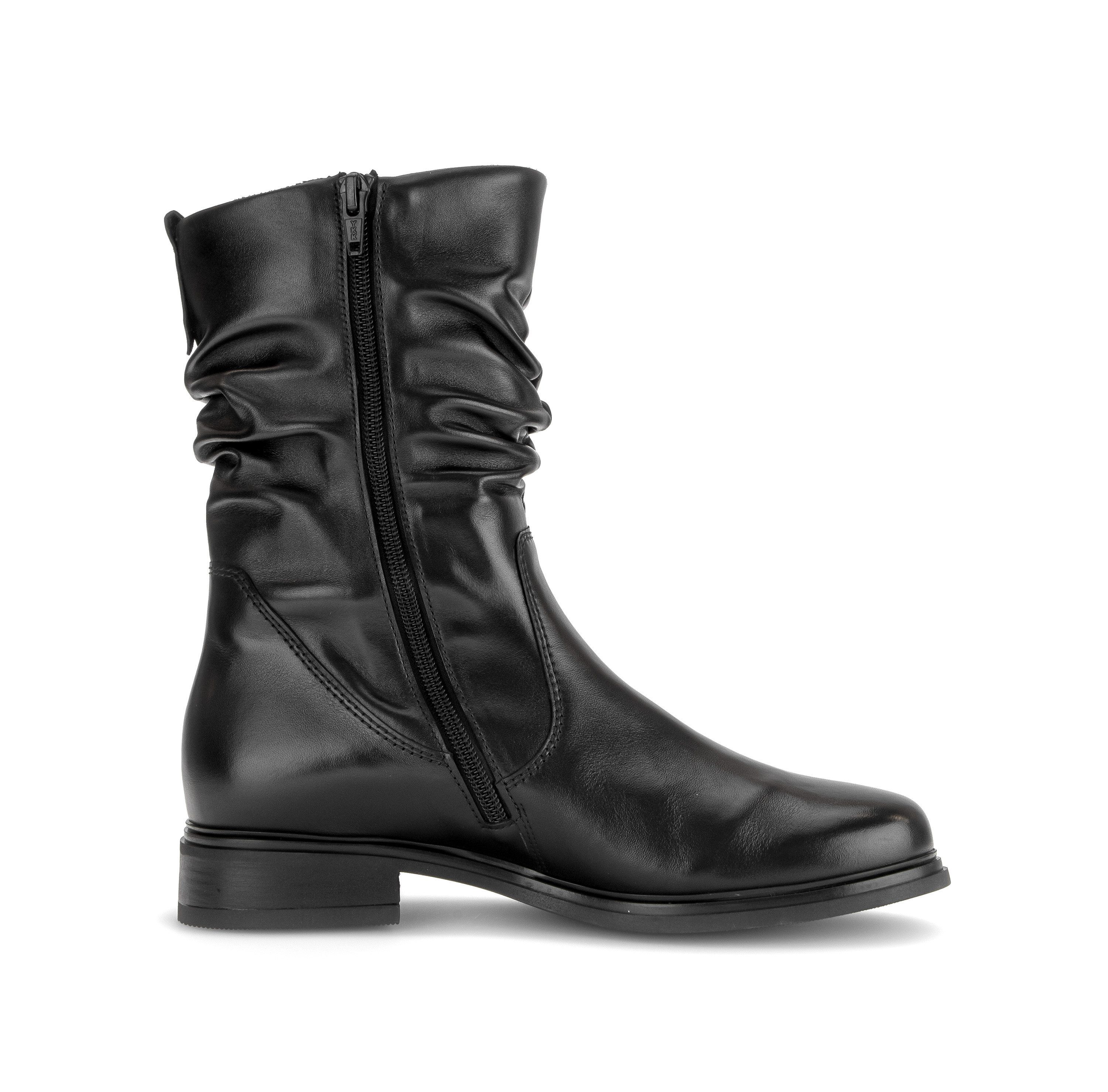 Gabor Stiefelette Blockabsatz, Kurzstiefel mit Innenreißverschluss, G-Weite