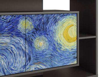 Swema Kommode Van Gogh der serie „Kunst im Innenraum“ Push-to-open-Funktion