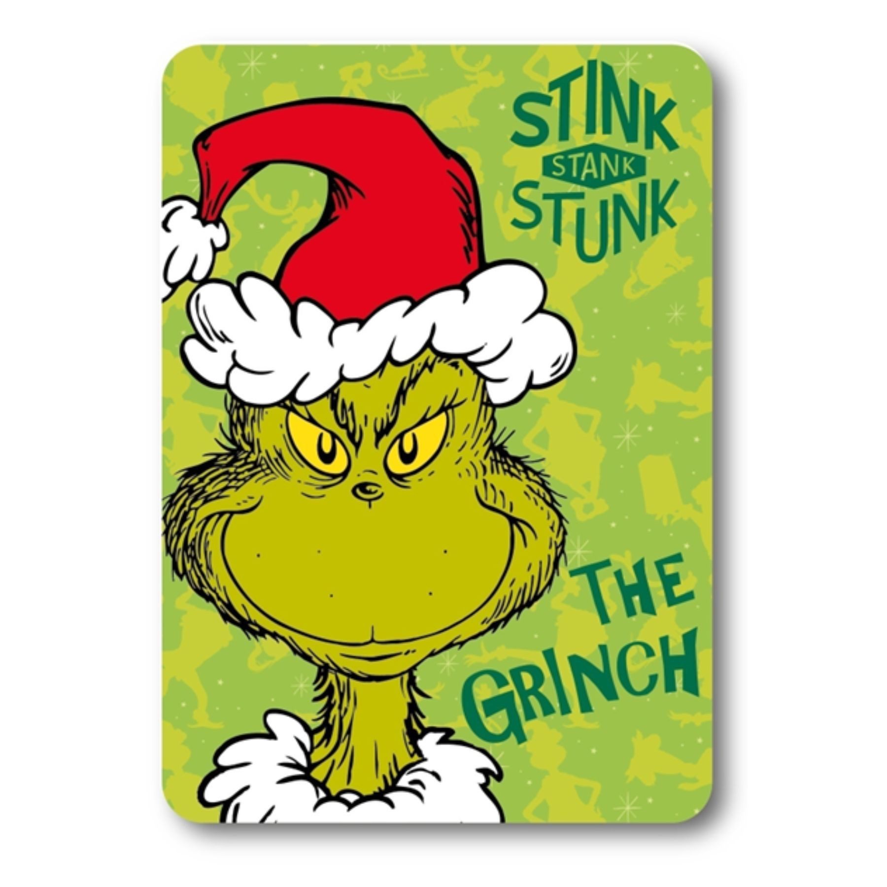 Wohndecke The Grinch Fleecedecke Kuscheldecke 100x140 Kinder Decke weich warm, Textiel Trade B.V.