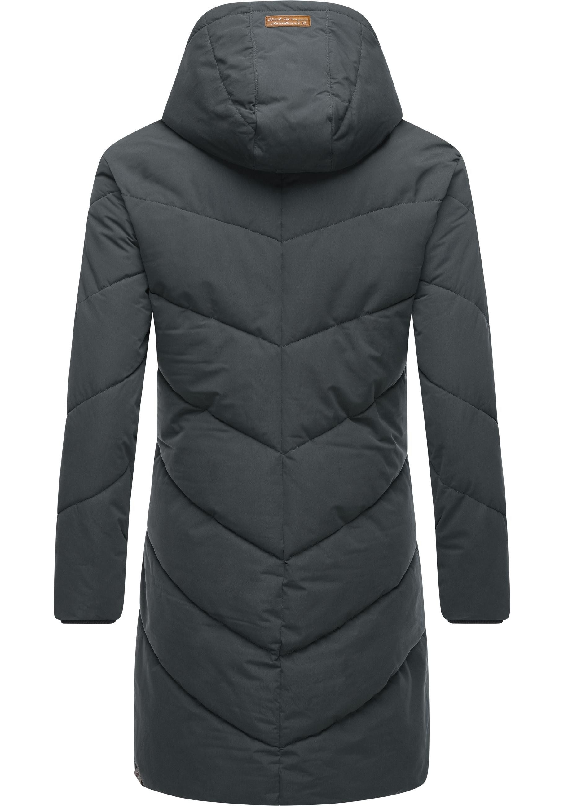 Ragwear Wintermantel Rebelka wasserdichter Winterparka mit abnehmbarer Kapuze