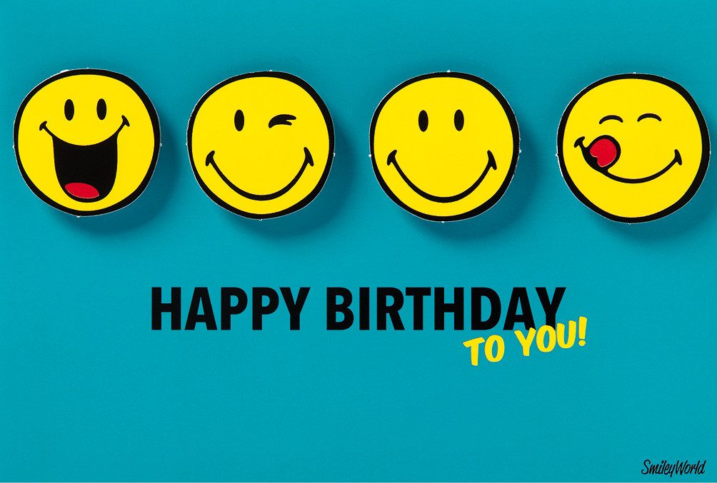 BSB Grußkarten Geburtstag - Collage – Smiley - Glückwunschkarte im ...