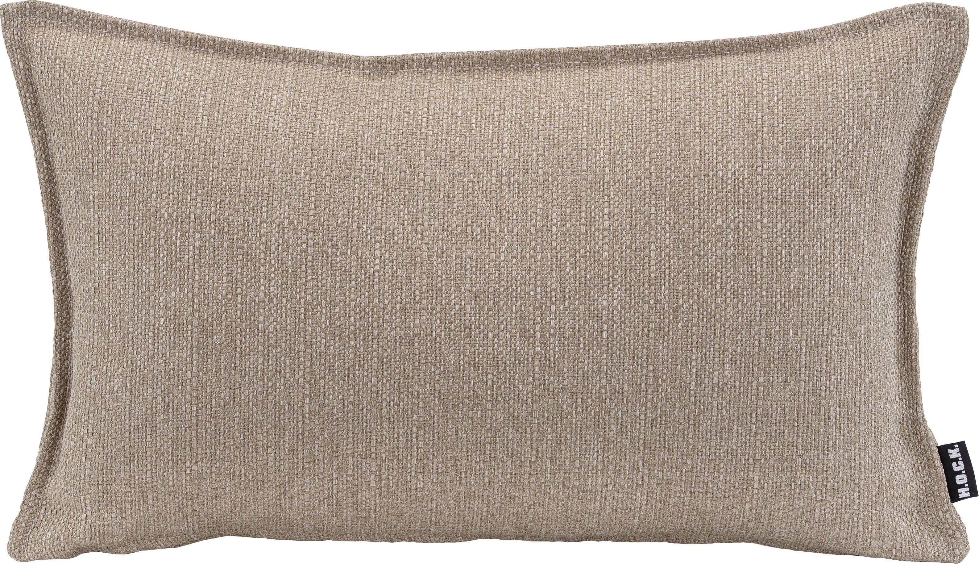 H.O.C.K. Dekokissen Mali, einfarbig, Kissenhülle mit Füllung, 1 Stück