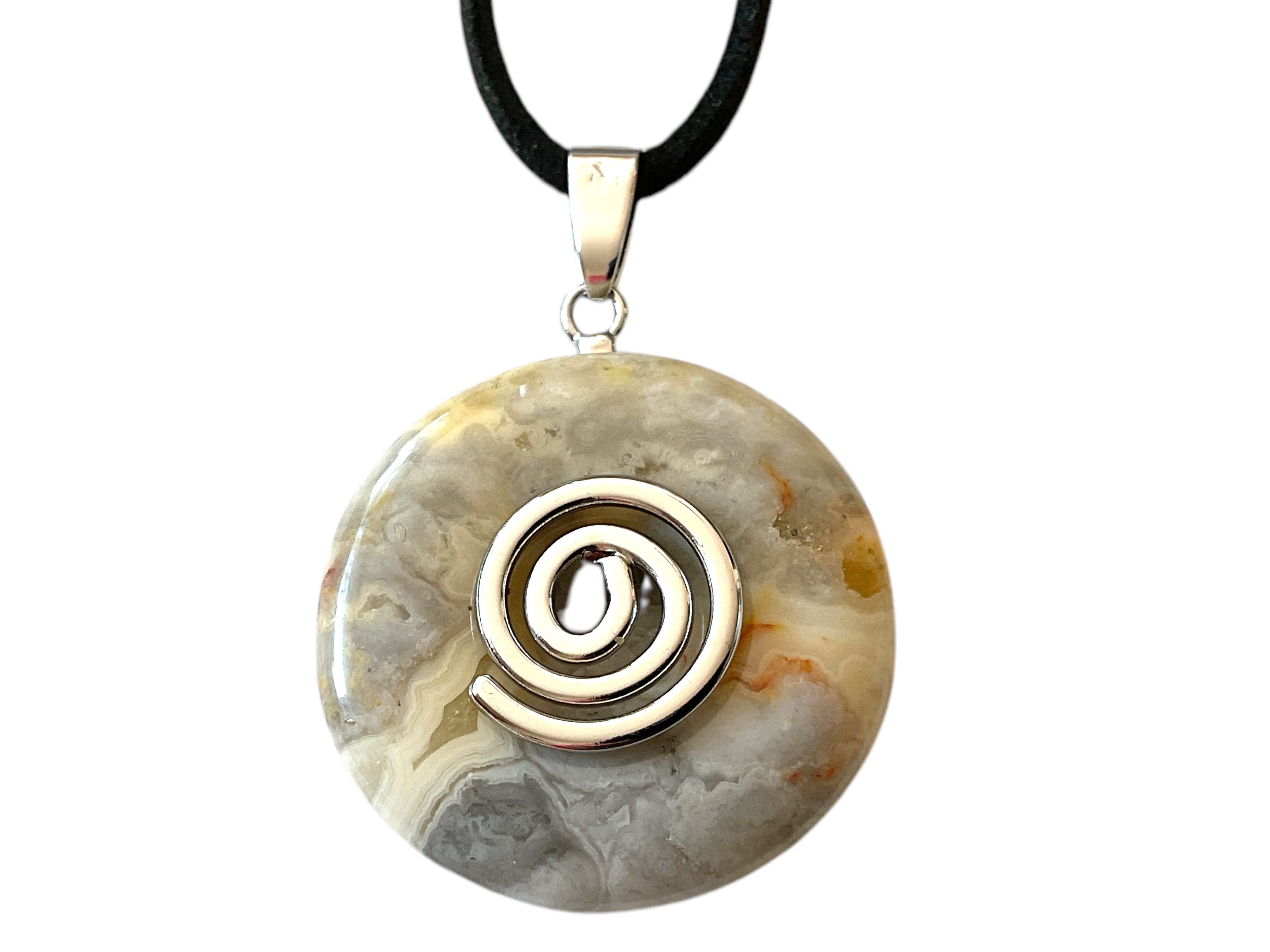 Steinfixx® Lange Kette echter Edelsteindonut 30 mm, incl. Geschenkbox, viel günstig online kaufen