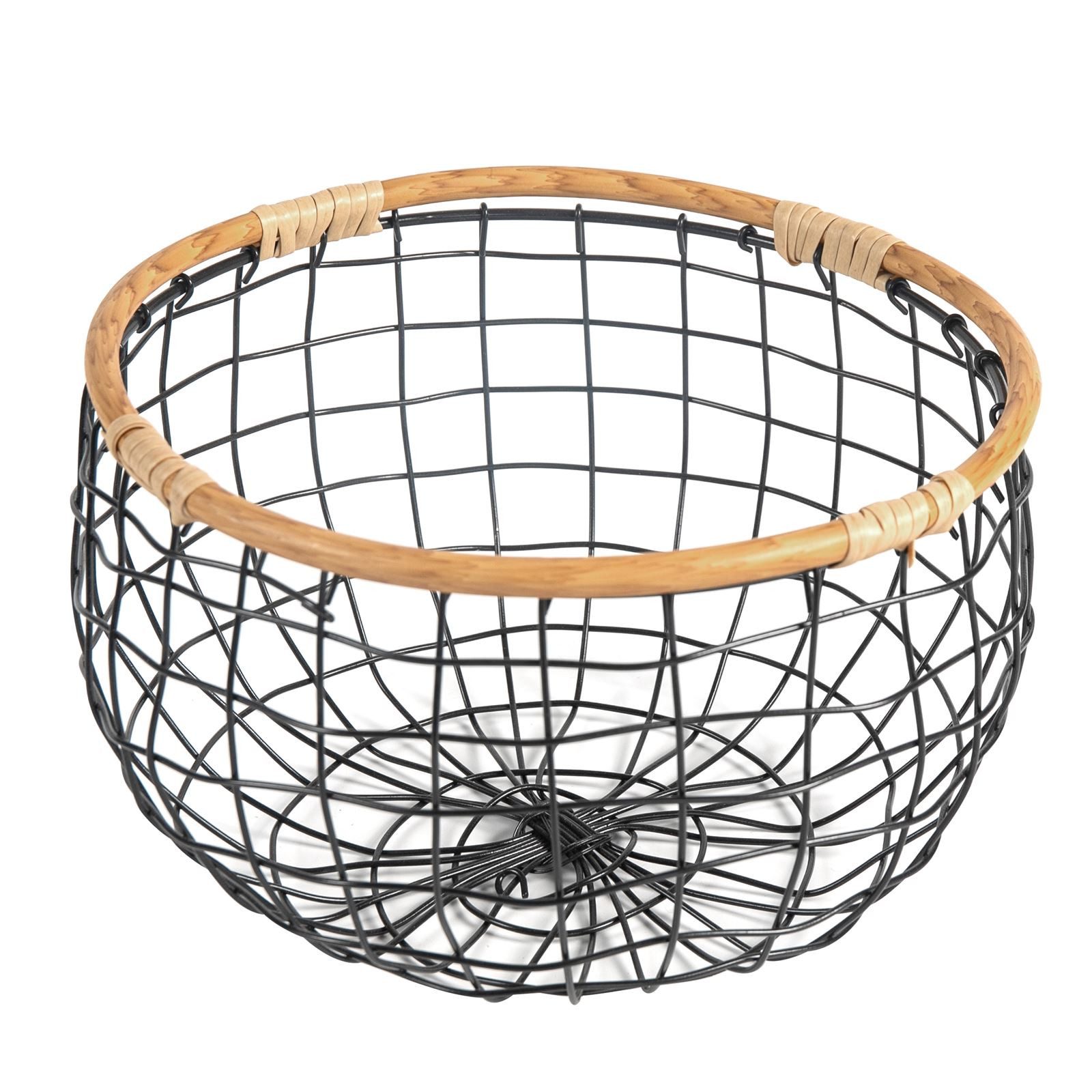IDIMEX Aufbewahrungskorb LOU (Set), Metallkorb 3er Set aufbewahrungskorb schwarz rattan
