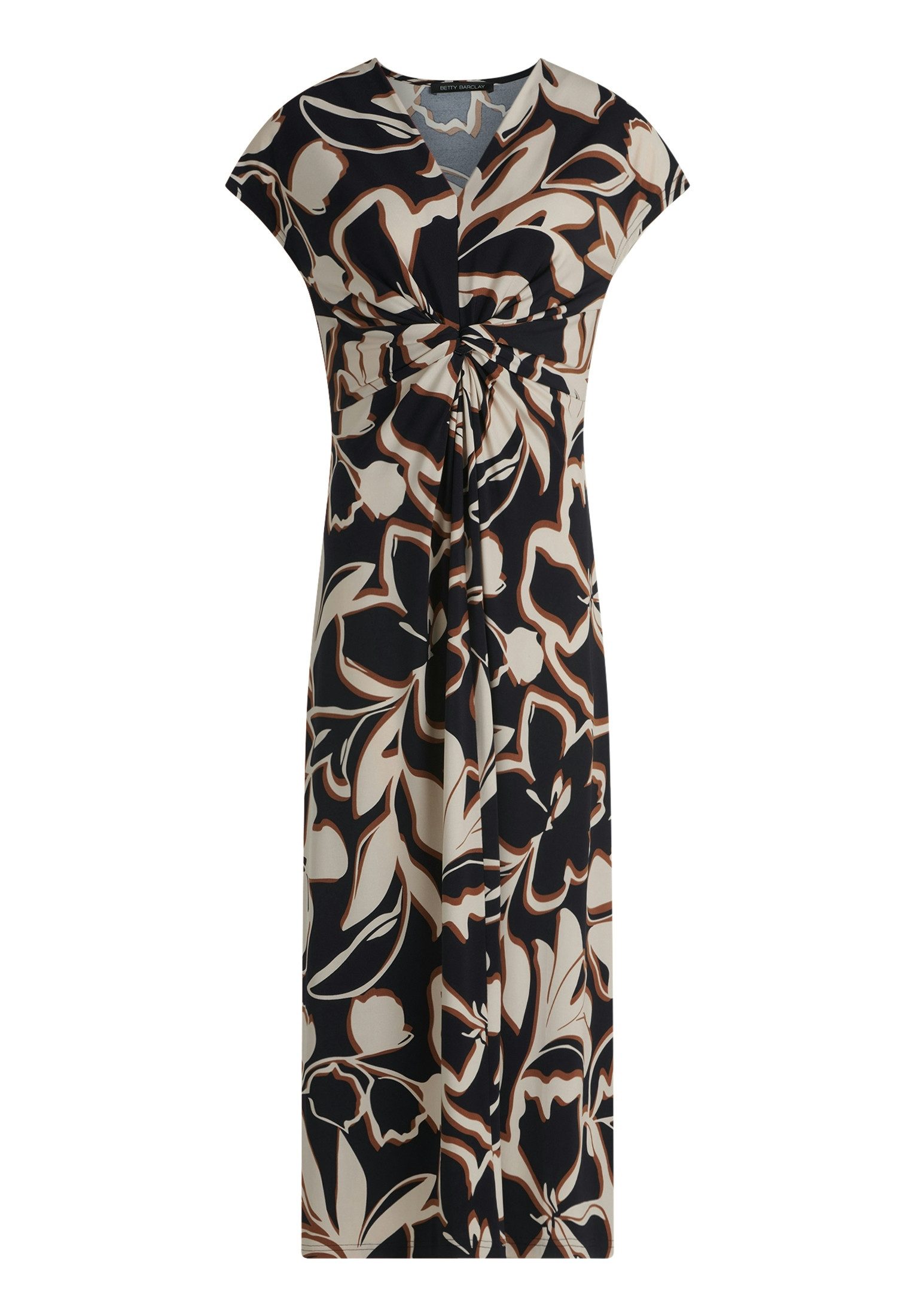 Midikleid Damen mit Raffung