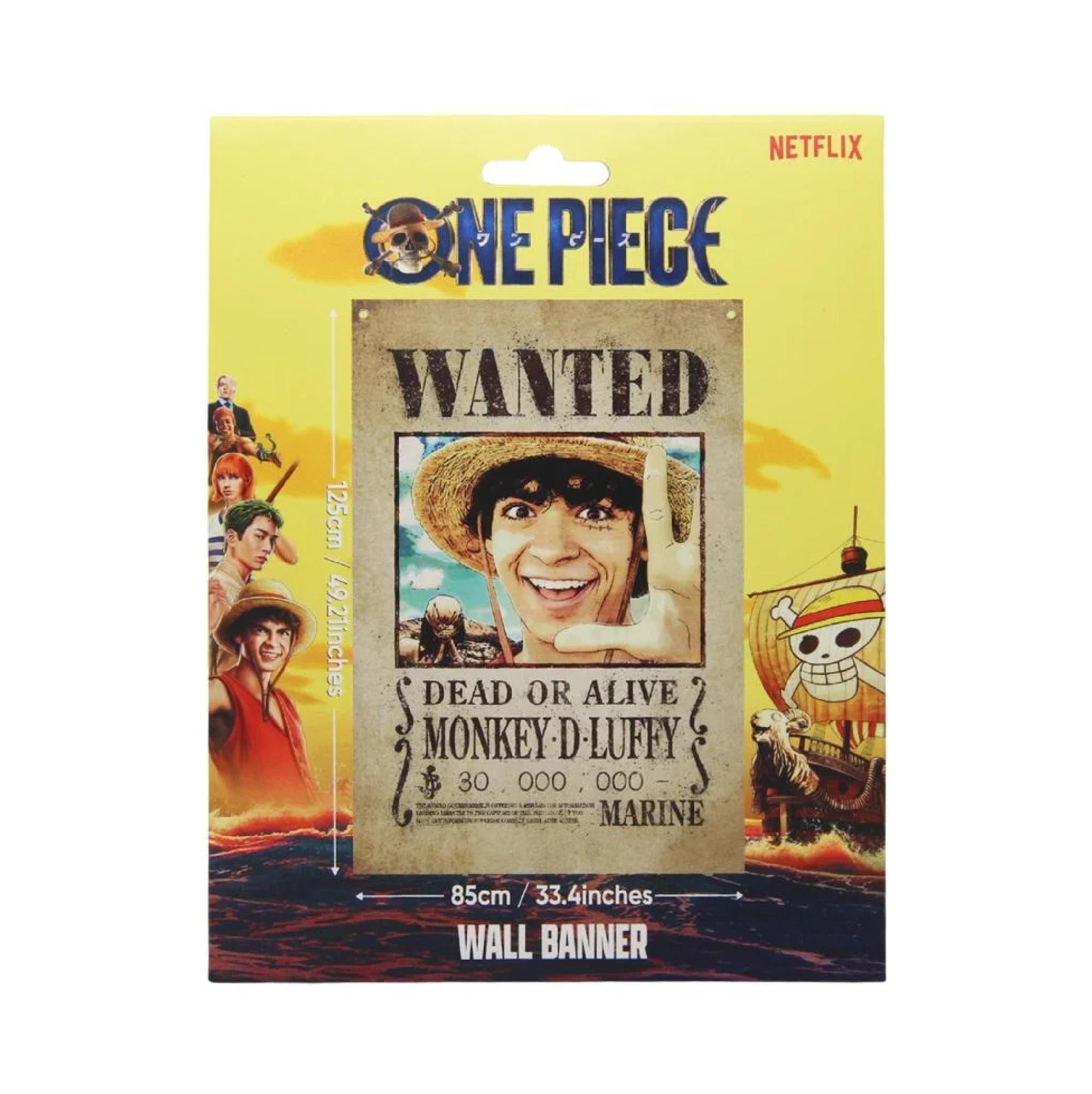 Bandai Sammelkarte One Piece Wand Banner Monkey D. Luffy 125x85cm