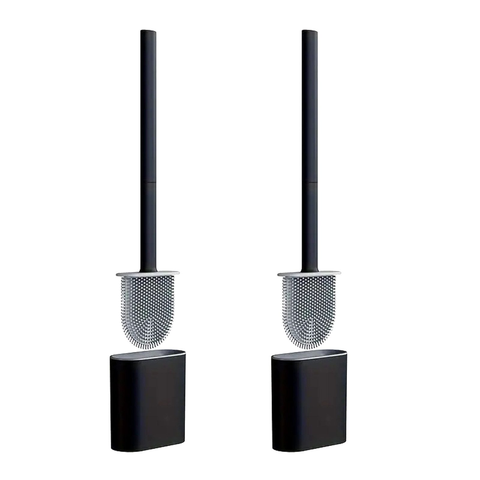 HAC24 WC-Garnitur Silikon Toilettenbürste Flach WC-Bürste Klobürste Bürsten günstig online kaufen