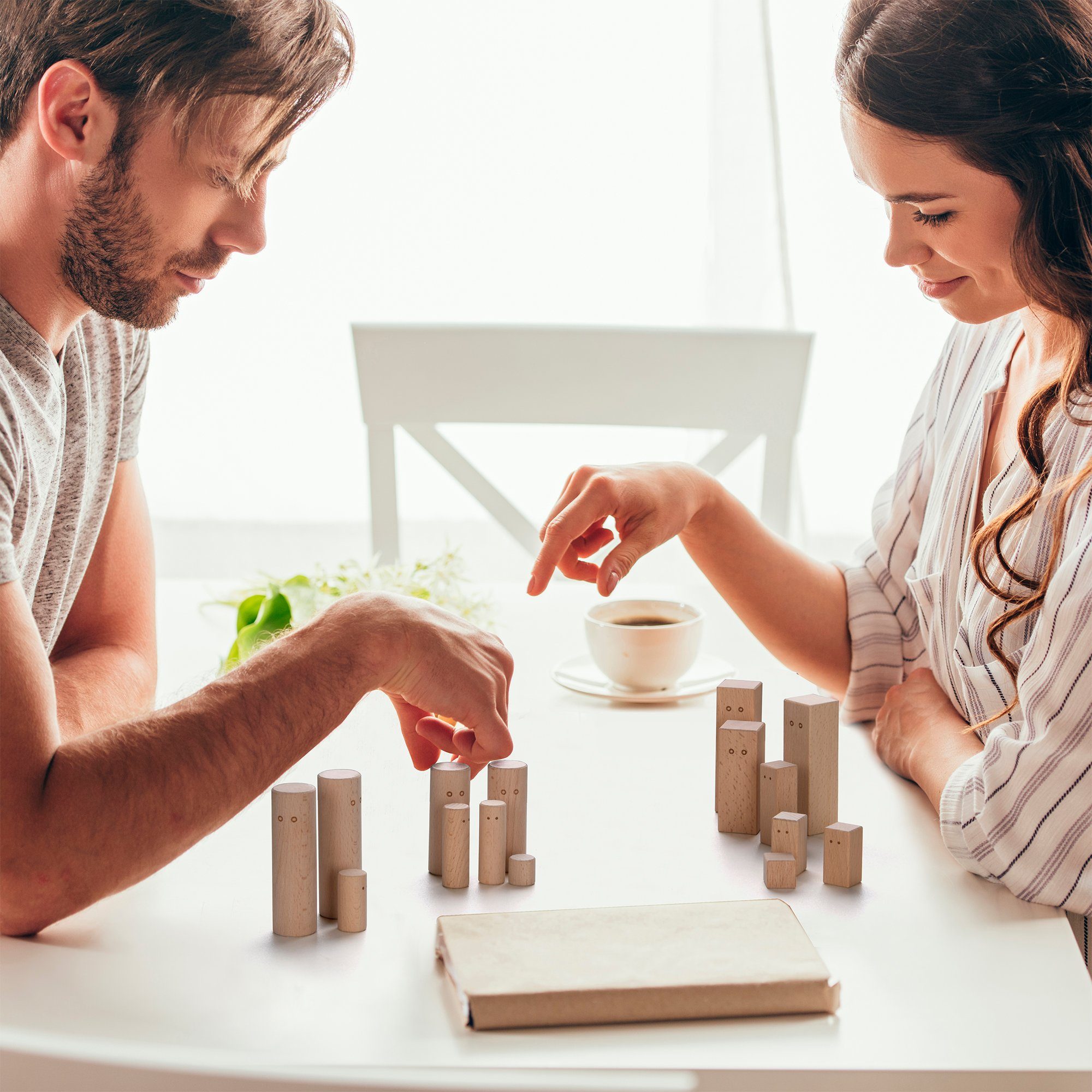 ideen.kollektiv Lernspielzeug einzelne Systembrett Pro Figuren - Premium Figuren aus Buchenholz, für systemische Aufstellung, Familienaufstellung & Coaching