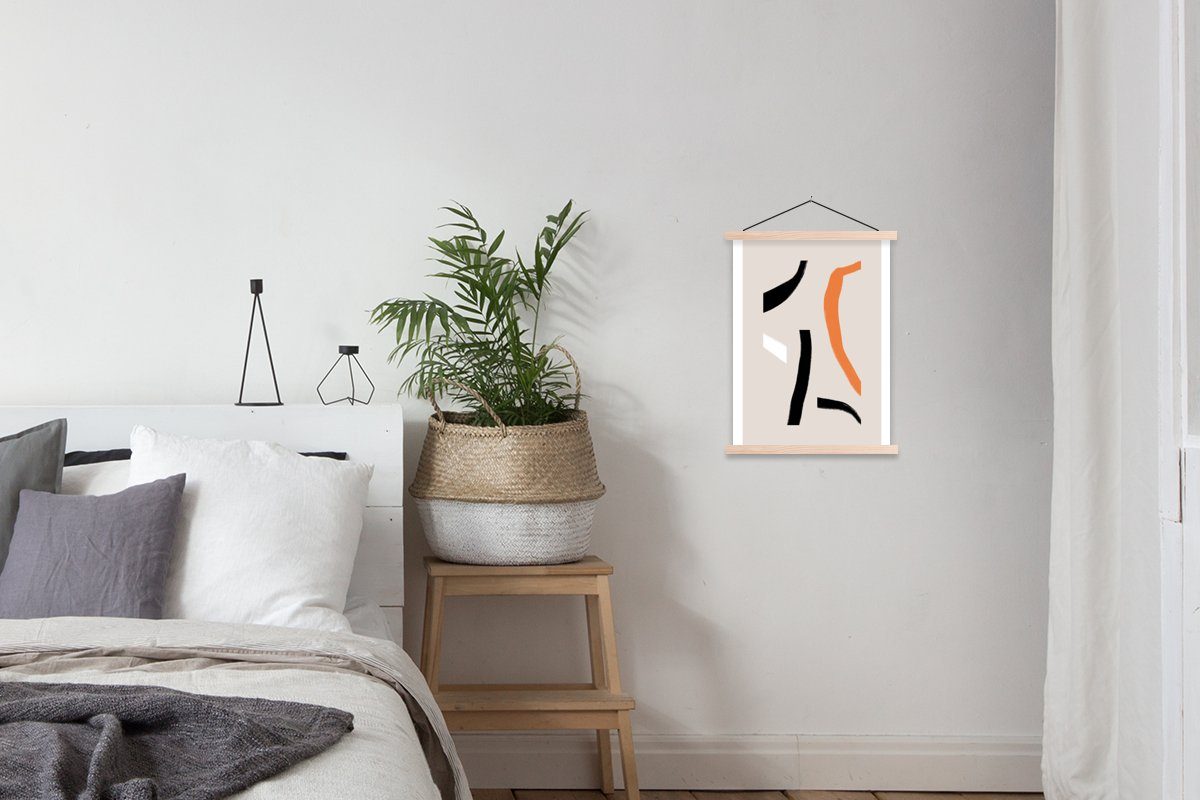 Textilposter MuchoWow (1 für St), Bilderleiste, Pastell Abstrakt Magnetisch Wohnzimmer, Posterleiste, - - Design, Poster