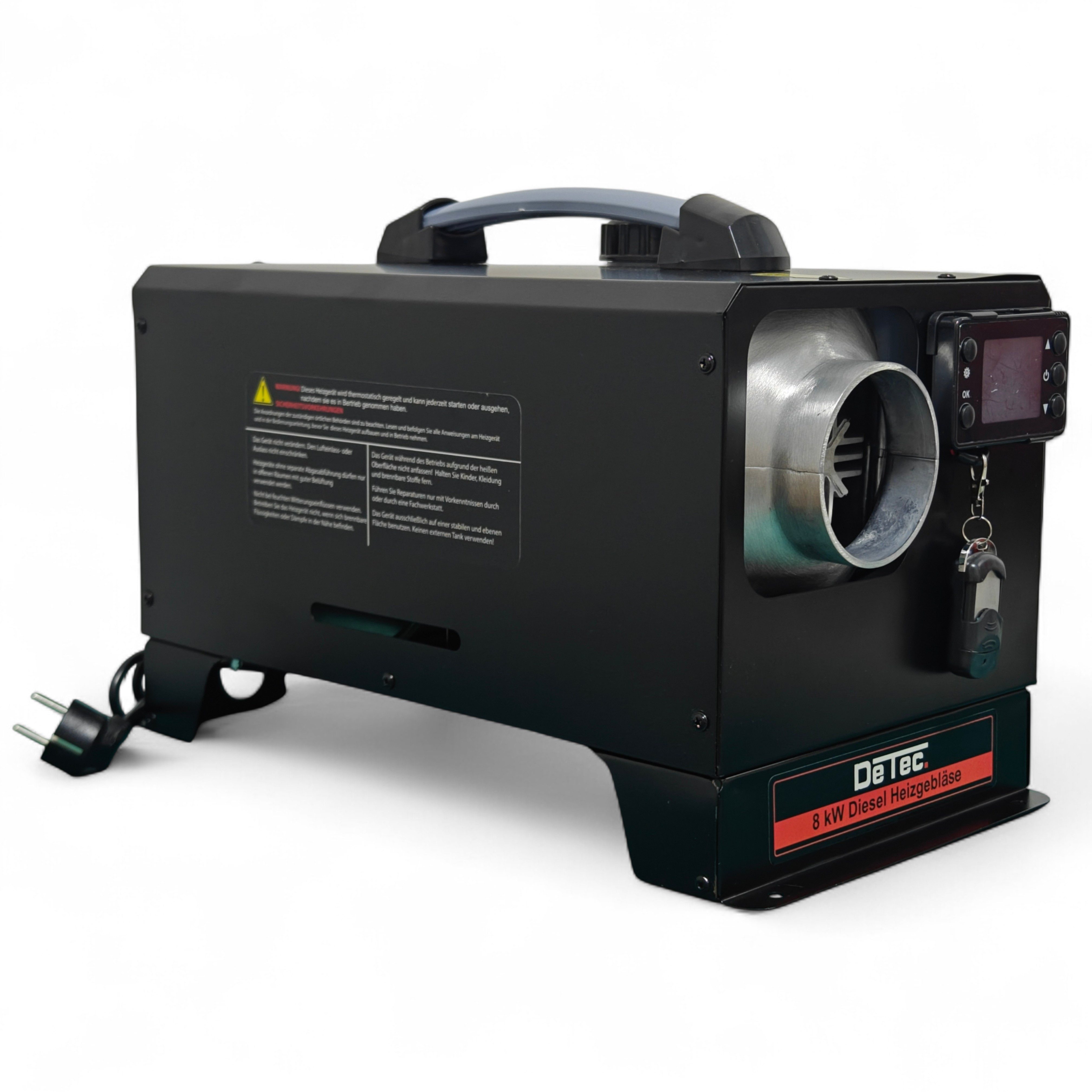 DeTec. Heizgerät DT-8Di indirekte Dieselkanone 8kW Schwarz 12V & 230V 5L Ta günstig online kaufen