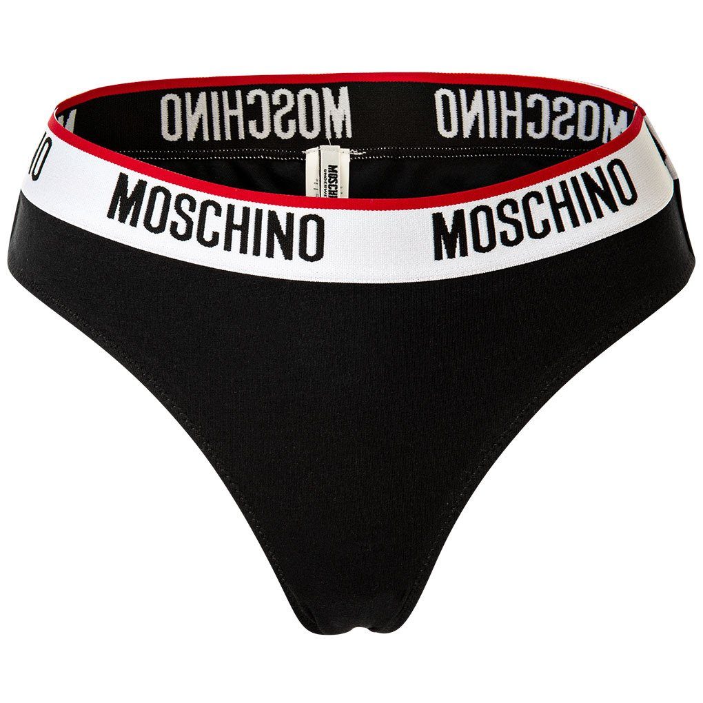 Schwarz Unterhose Brazilian Damen Slip - 2er Pack Slips Moschino