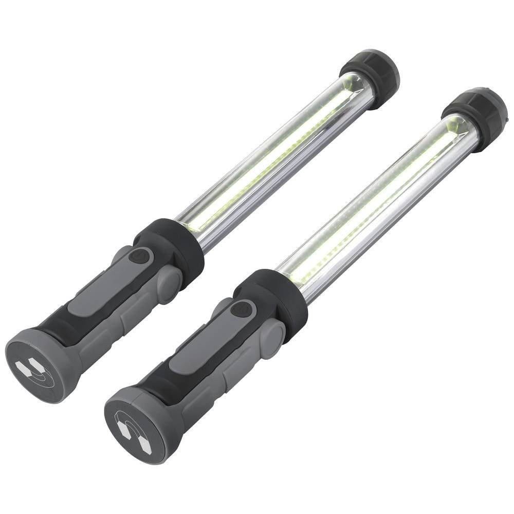 TOOLCRAFT Arbeitsleuchte LED Arbeitsleuchte akkubetrieben 2x5W 500lm TO-8699433, Magnetischer Fuß
