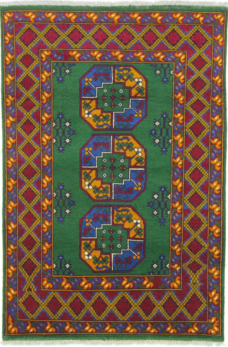 Orientteppich Afghan Akhche 117x174 Handgeknüpfter Orientteppich, Nain Trading, rechteckig, Höhe: 6 mm