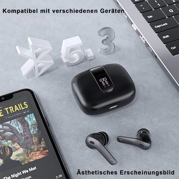 HYIEAR Kopfhörer,Ohrhörer,In-Ear-Kopfhörer,Bluetooth kopfhörer in ear wireless In-Ear-Kopfhörer (Voice Assistant, Alexa, Google Assistant, Siri, Bluetooth, TWS Stereo, Rauschunterdrückung, Active Noise Cancelling, Bluetooth 5.3)