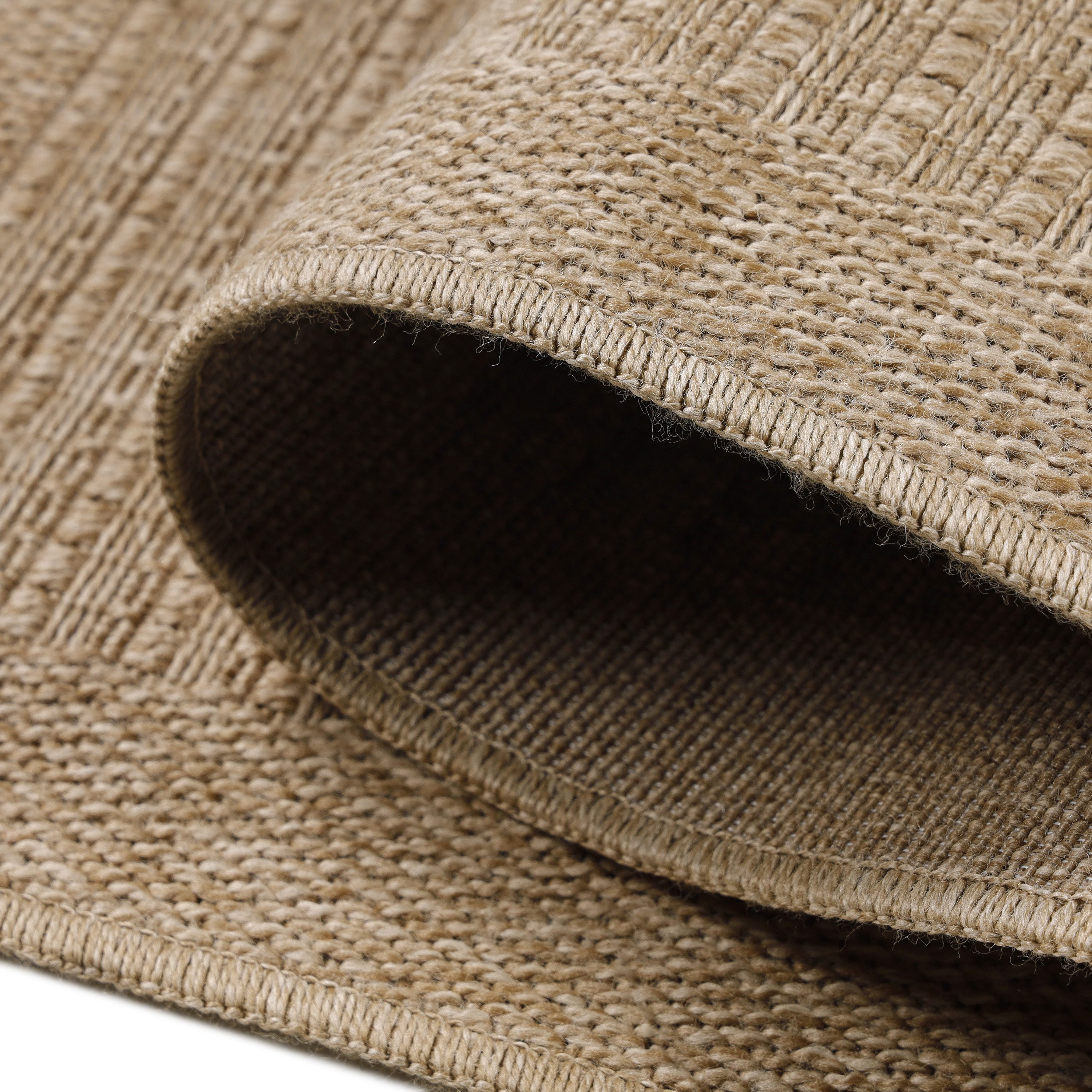 KADIMA DESIGN Outdoorteppich KASBERG Wetterfest UV-Beständig Balkon Waschbar Vintage Langlebig, Läufer, Höhe: 3 mm, Beige, 80x150 cm, Strapazierfähig Balkontepp – Bild 5 von 5