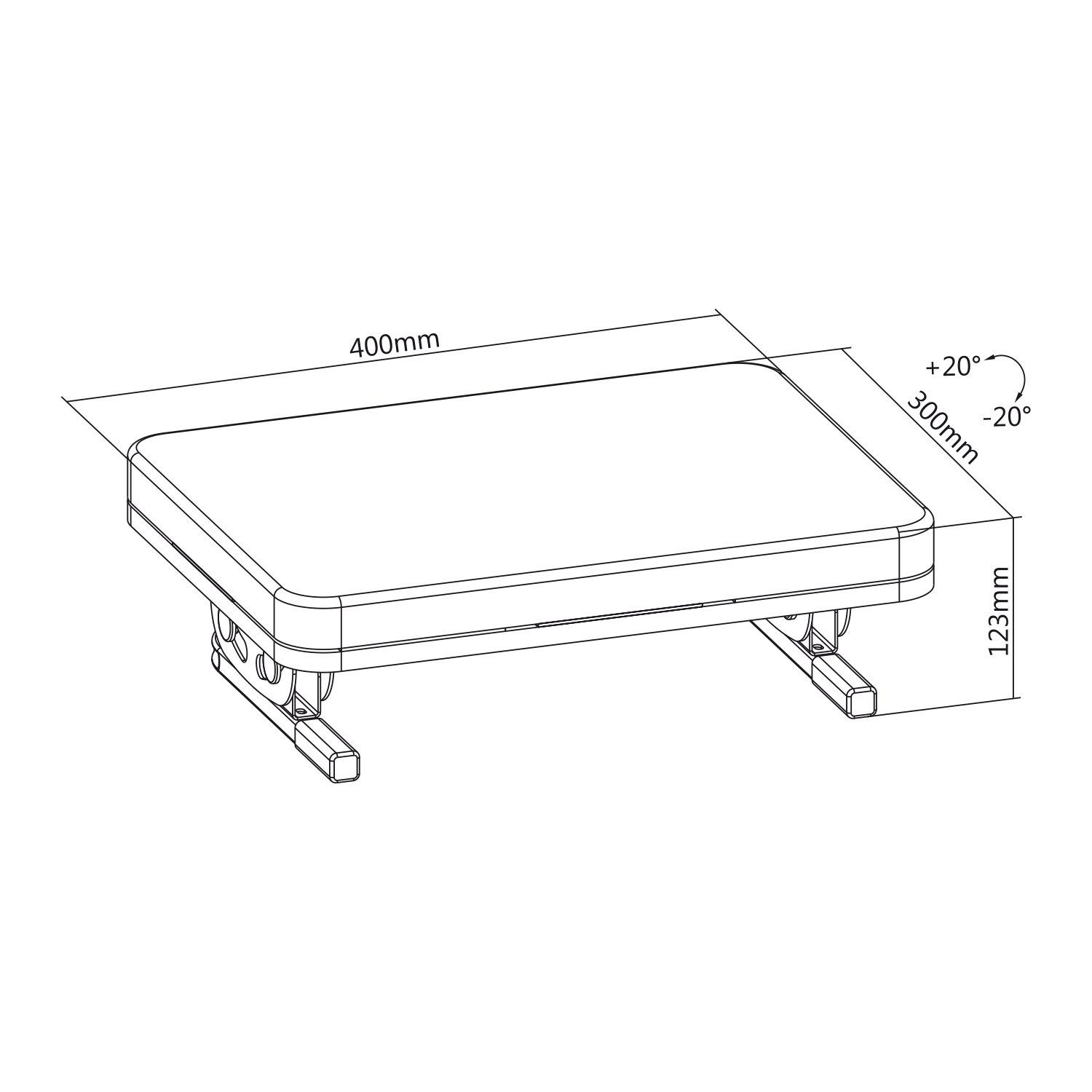 Fußstütze Fußstütze Abnehmbarem Ergonomische Kissen Maclean MC-460, mit