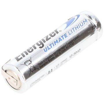 Energizer Energizer Ultimate Lithium L91 Mignon 1,5V mit Lötfahnen U-Form Fotobatterie, (1,5 V)