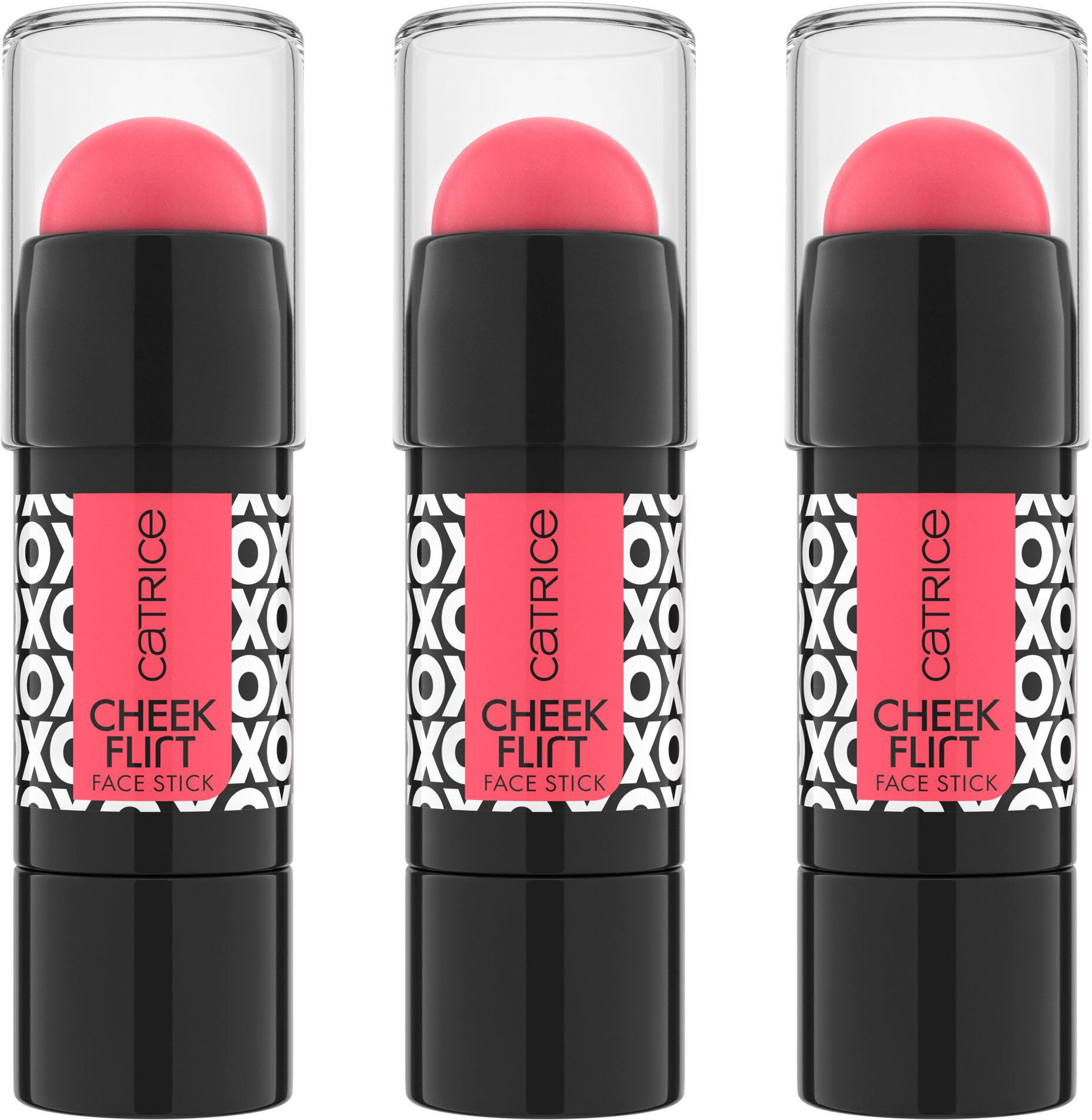 Catrice Rouge Cheek Flirt Face Stick, 3-tlg., mit praktischer Passform