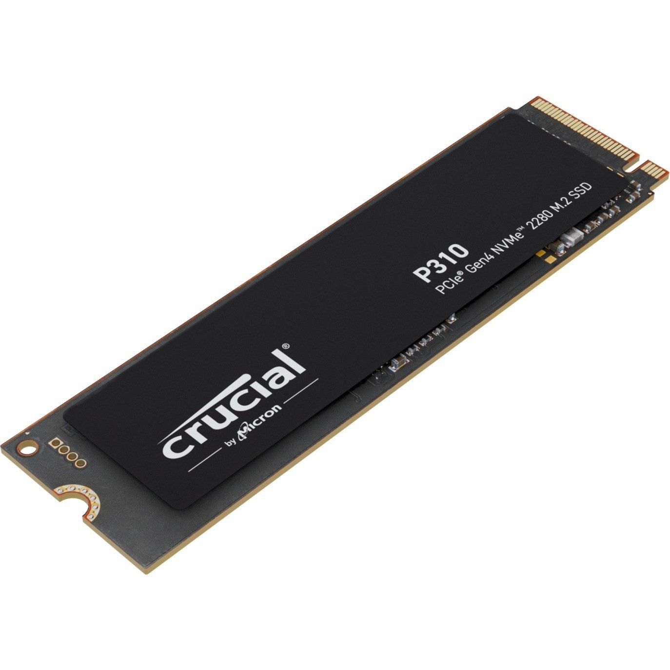 Crucial P310 500GB NVMe SSD Gen4 M.2 interne SSD (500 GB) M.2" 7100 MB/S Lesegeschwindigkeit, 6000 MB/S Schreibgeschwindigkeit, PCIe 4.0 NVMe, Micron 3D NAND, energieeffiziente Architektur