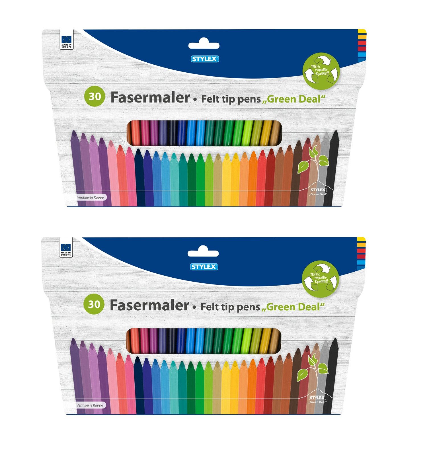 Faserstift 60 (2x 30) Fasermalstifte / Fasermaler / Filzstifte