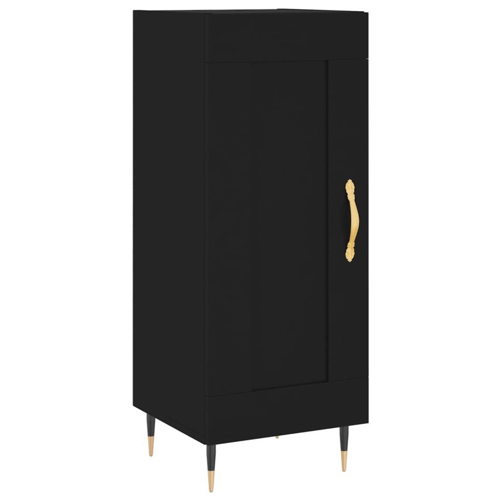 34,5x34x180 Schwarz cm Highboard Regal Schrank Holzwerkstoff vidaXL Kleiderschrank