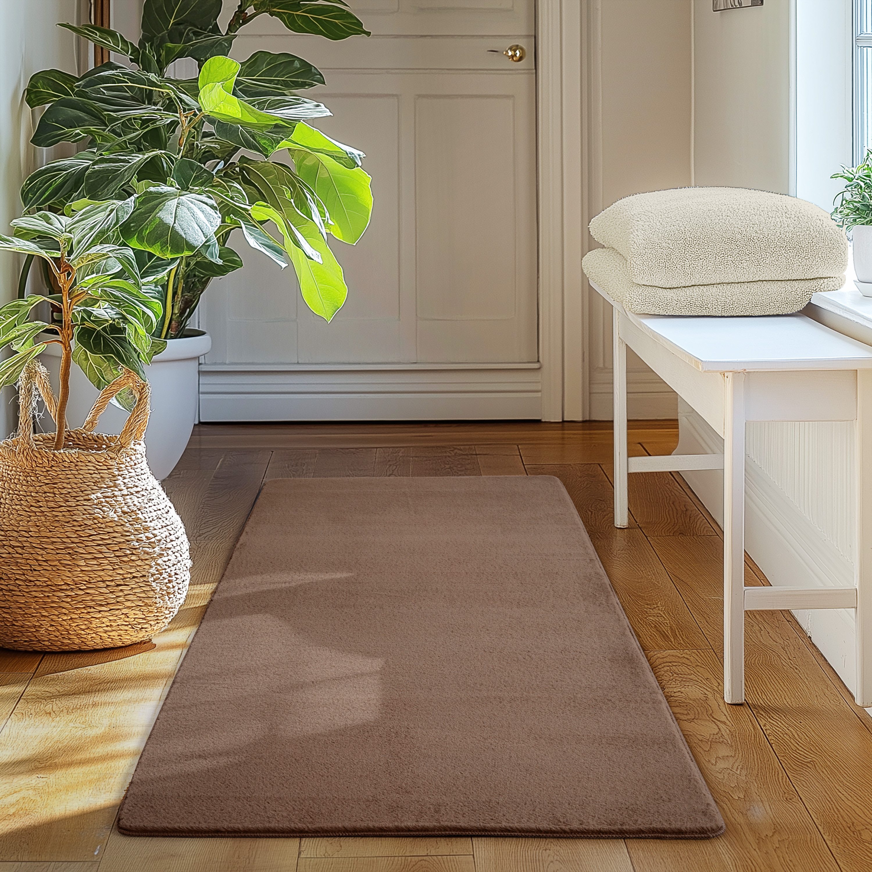 SIMPEX24 Teppich Unicolor - Einfarbig, Läufer, Höhe: 11 mm, Perfekt geeigne günstig online kaufen