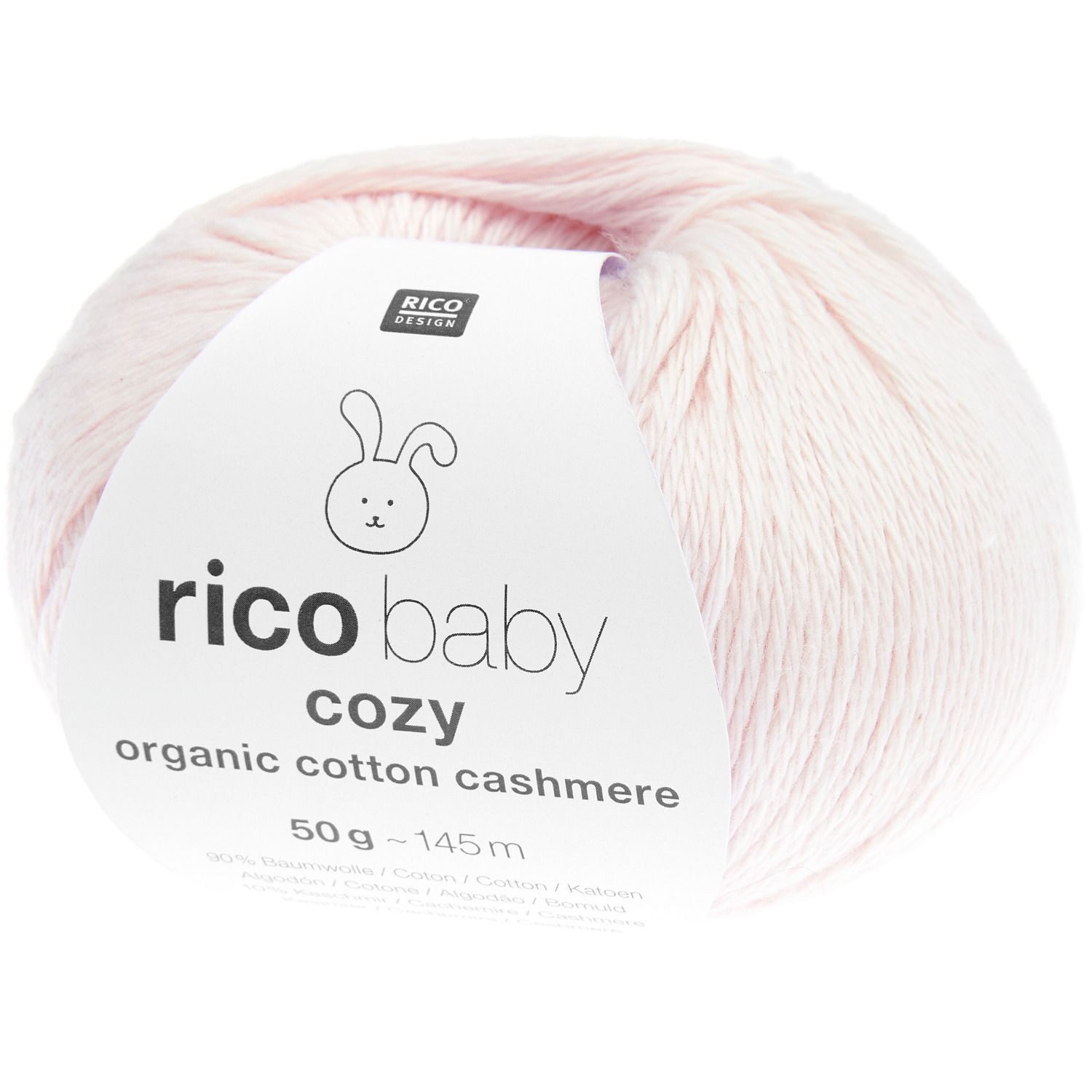 rico Baby Cozy Organic Cotton Cashmere Häkelwolle, 145 m