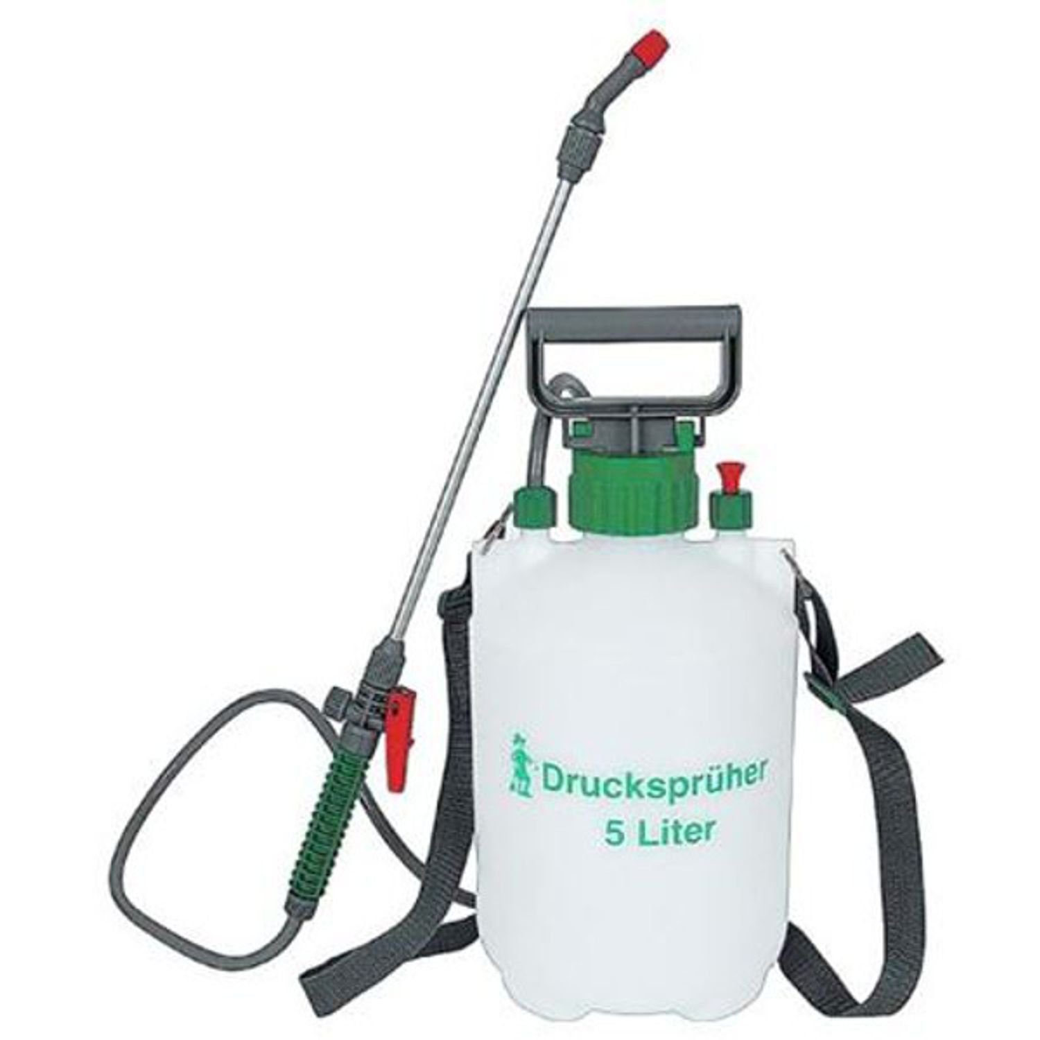 BURI Drucksprühgerät Drucksprüher 5 Liter Gartenspritze Pflanzensprüher Bewässerung Unkraut