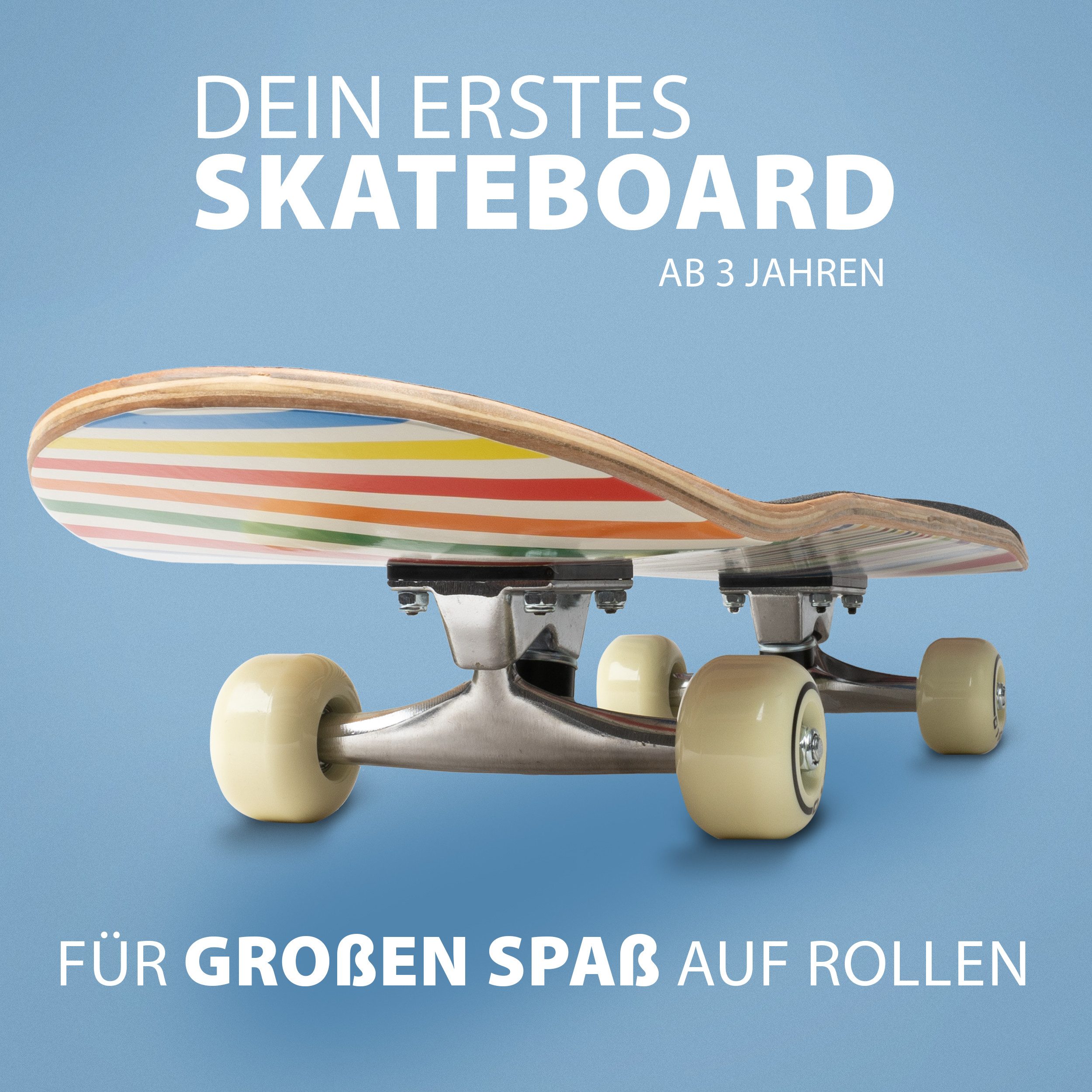 Apollo Skateboard Kinderskateboard 28" Kinder, Longboard, für Kids und Teens, ABEC 3 und Aluminium Achsen – Bild 2 von 5