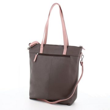 Prato Umhängetasche Prato LM K01 Asif Rindleder geprägt Shopper (1-tlg), Modern