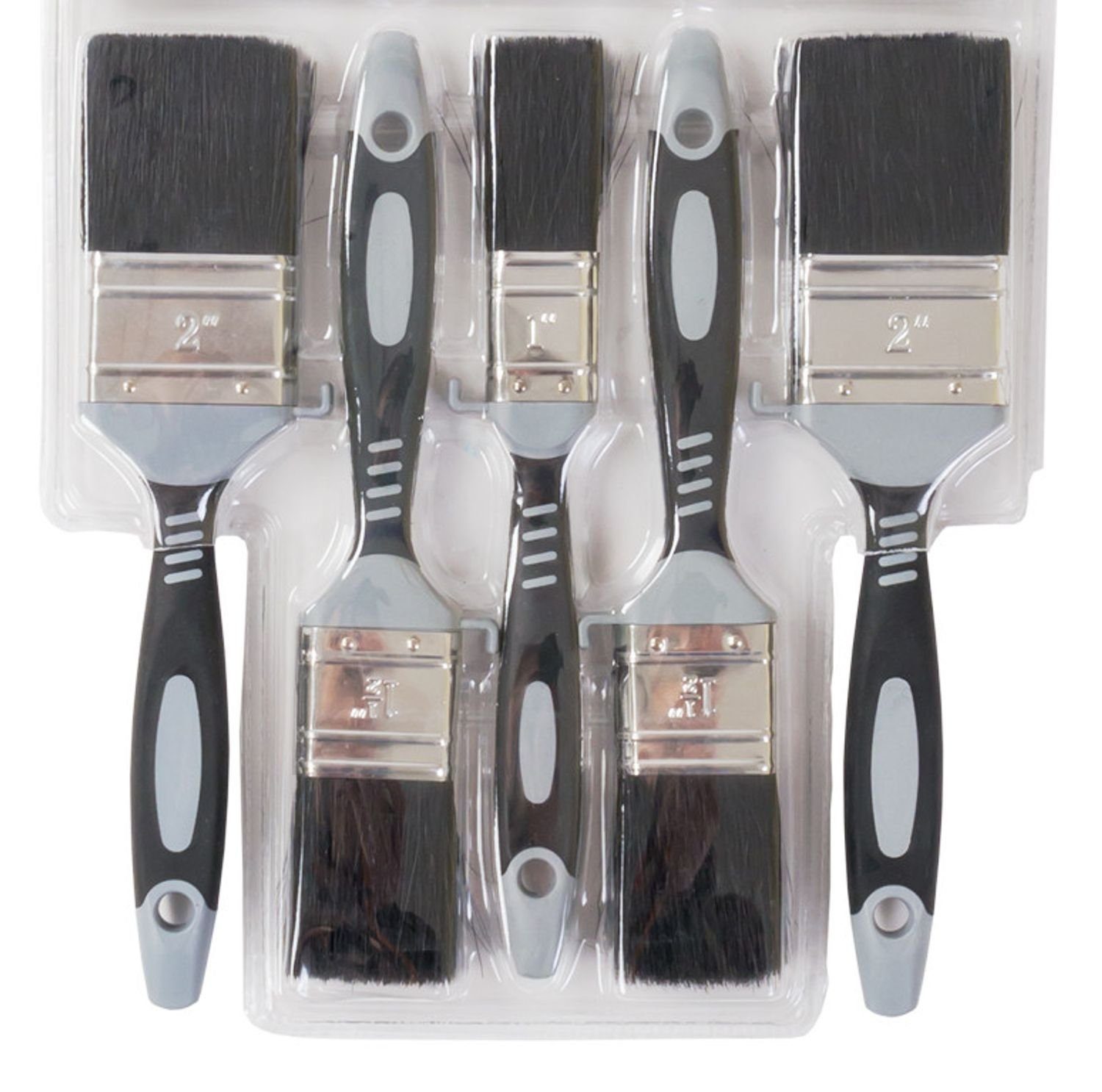 Hansa Farbrollerwerk Pinsel Flachpinsel 5er-Set Pinsel-Satz Malerpinsel Lasurpinsel Lackpinsel Sof